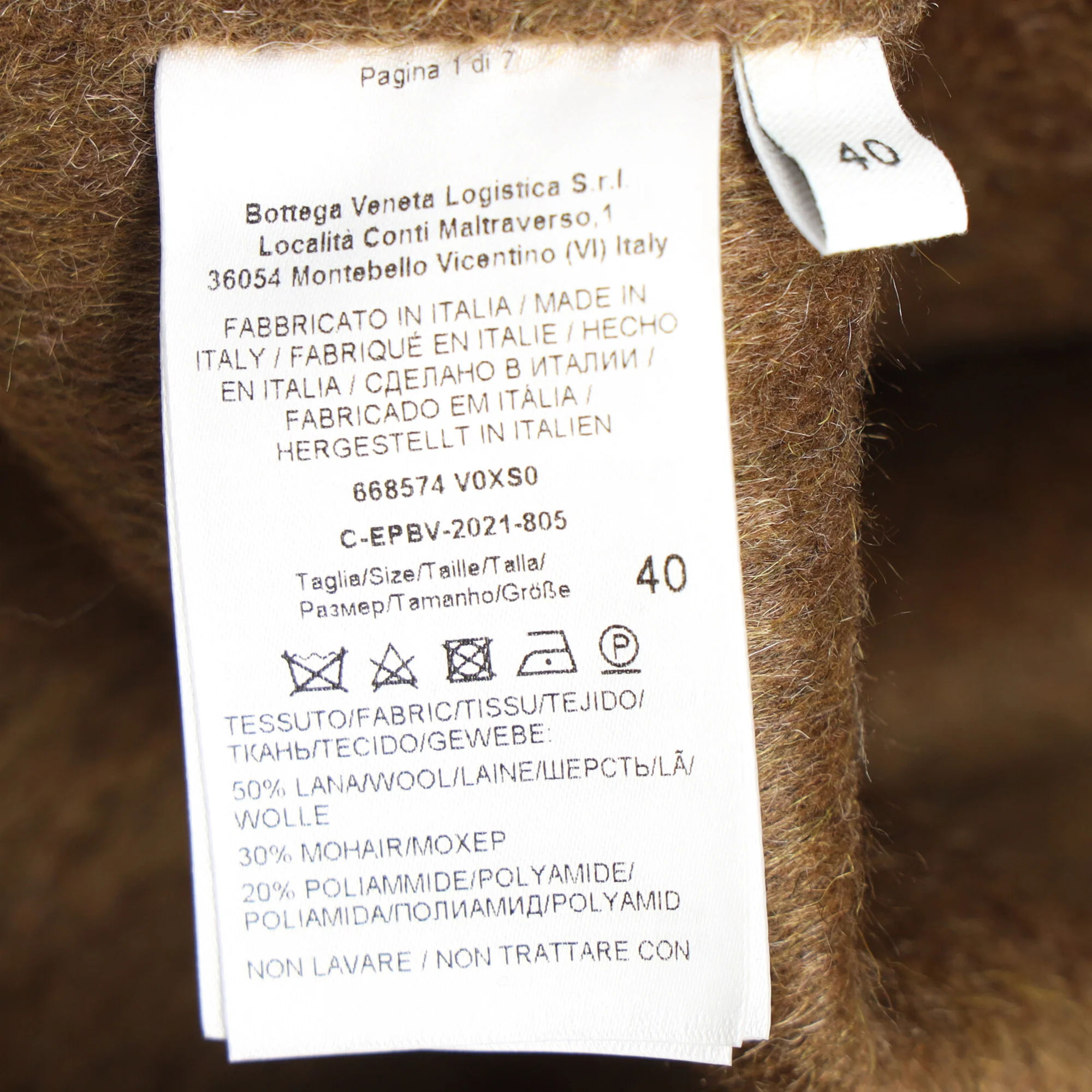 Women's Bottega Veneta A-line Skirt in Brown Wool - Image 6