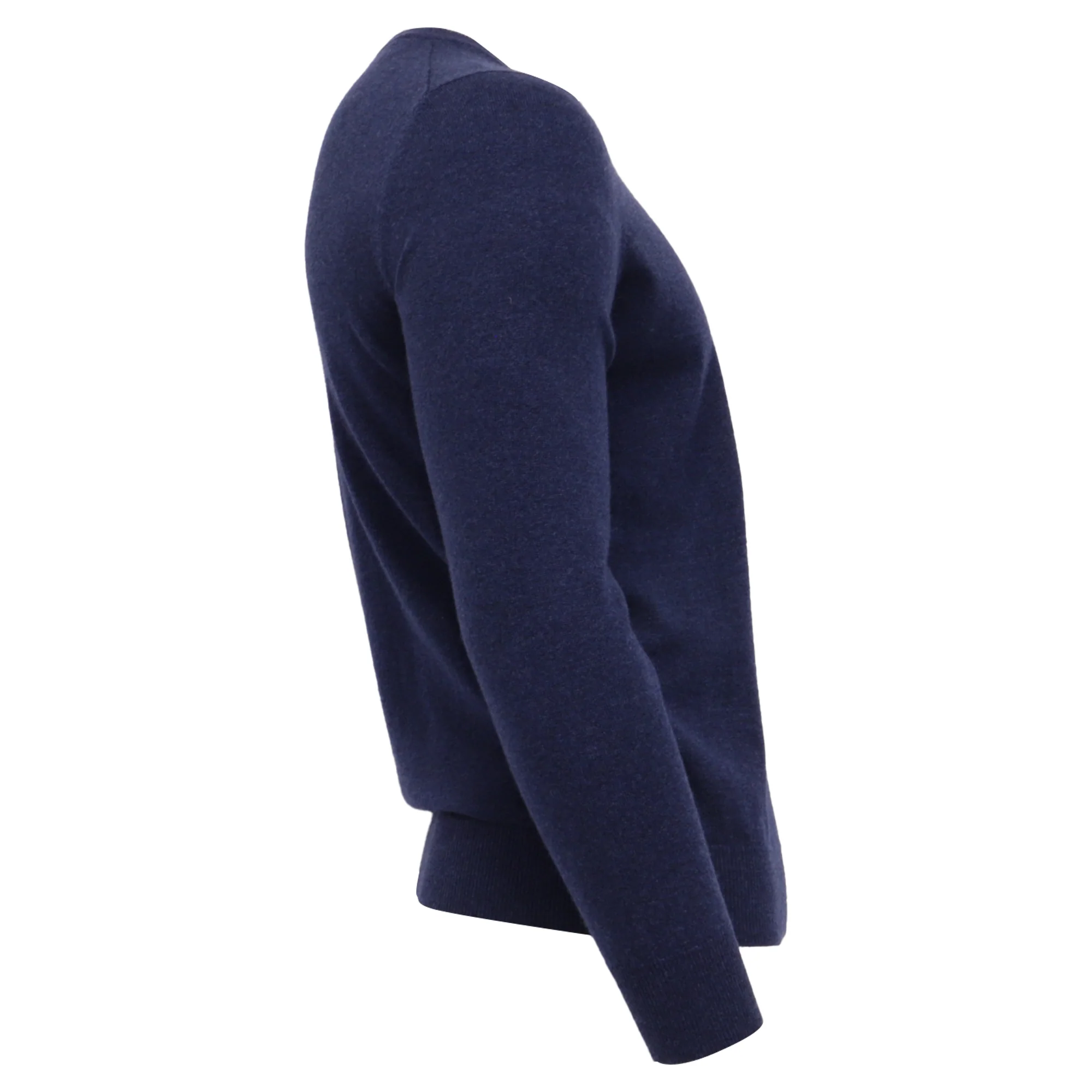 Men's Brunello Cucinelli Sweater in Navy Blue Cashmere - Image 3