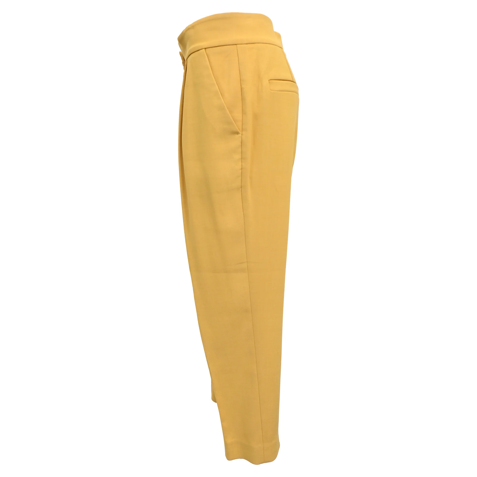 Women's Brunello Cucinelli Straight Leg Pants in Yellow Polyester - Image 2