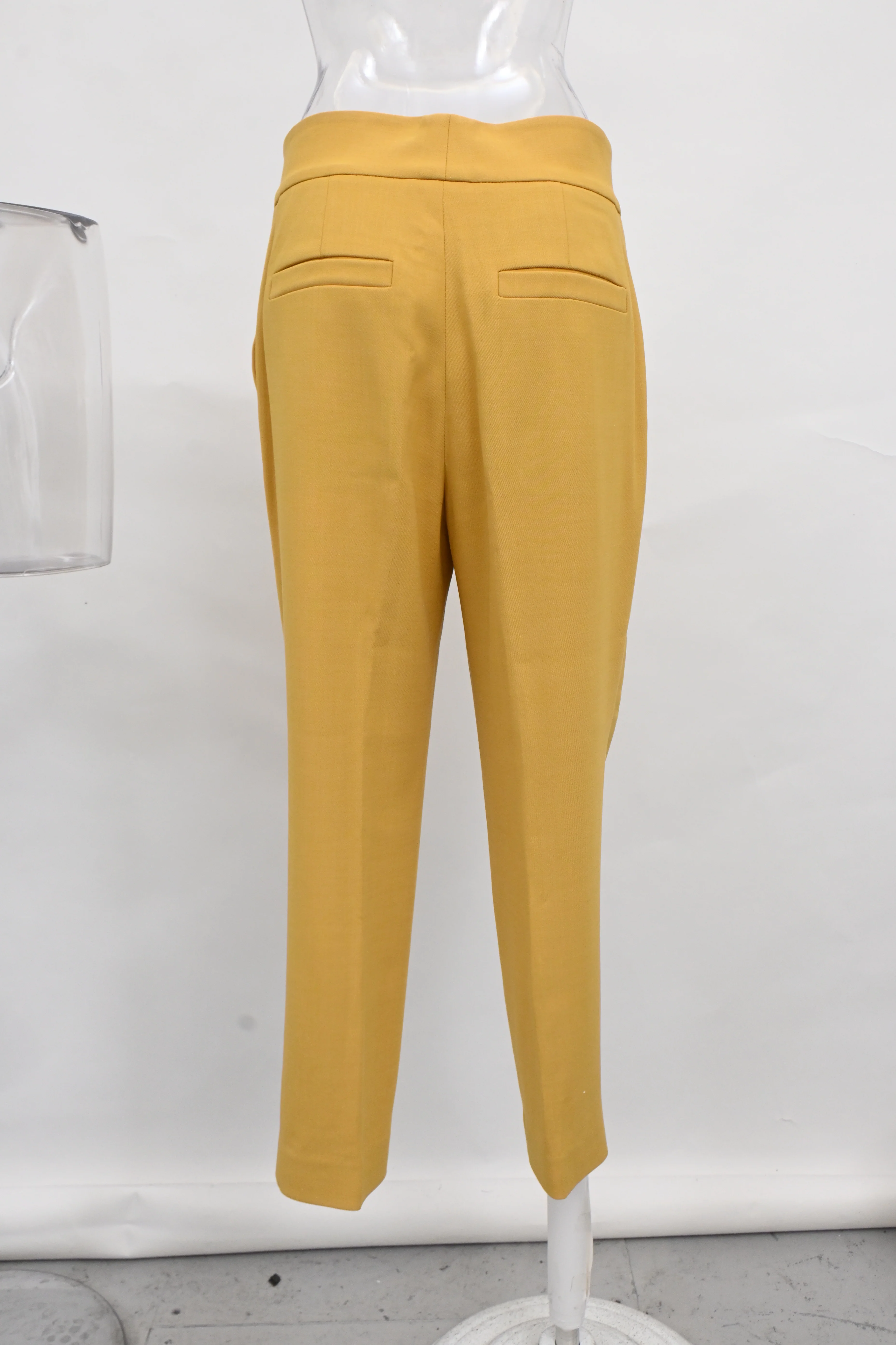 Women's Brunello Cucinelli Straight Leg Pants in Yellow Polyester - Image 7
