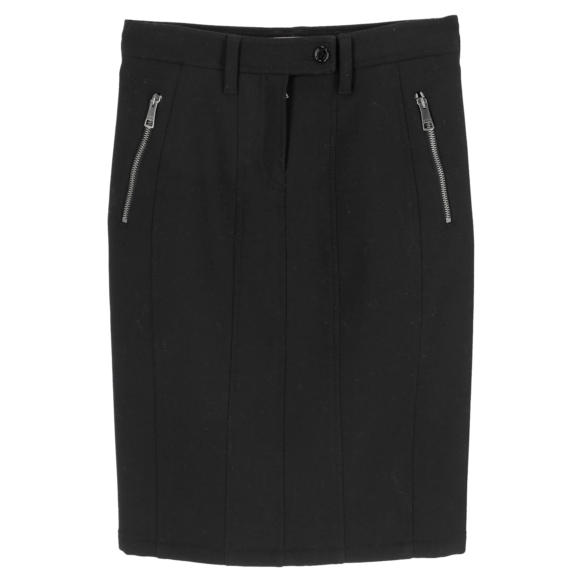 Women's Burberry Brit Pencil Skirt in Black Wool