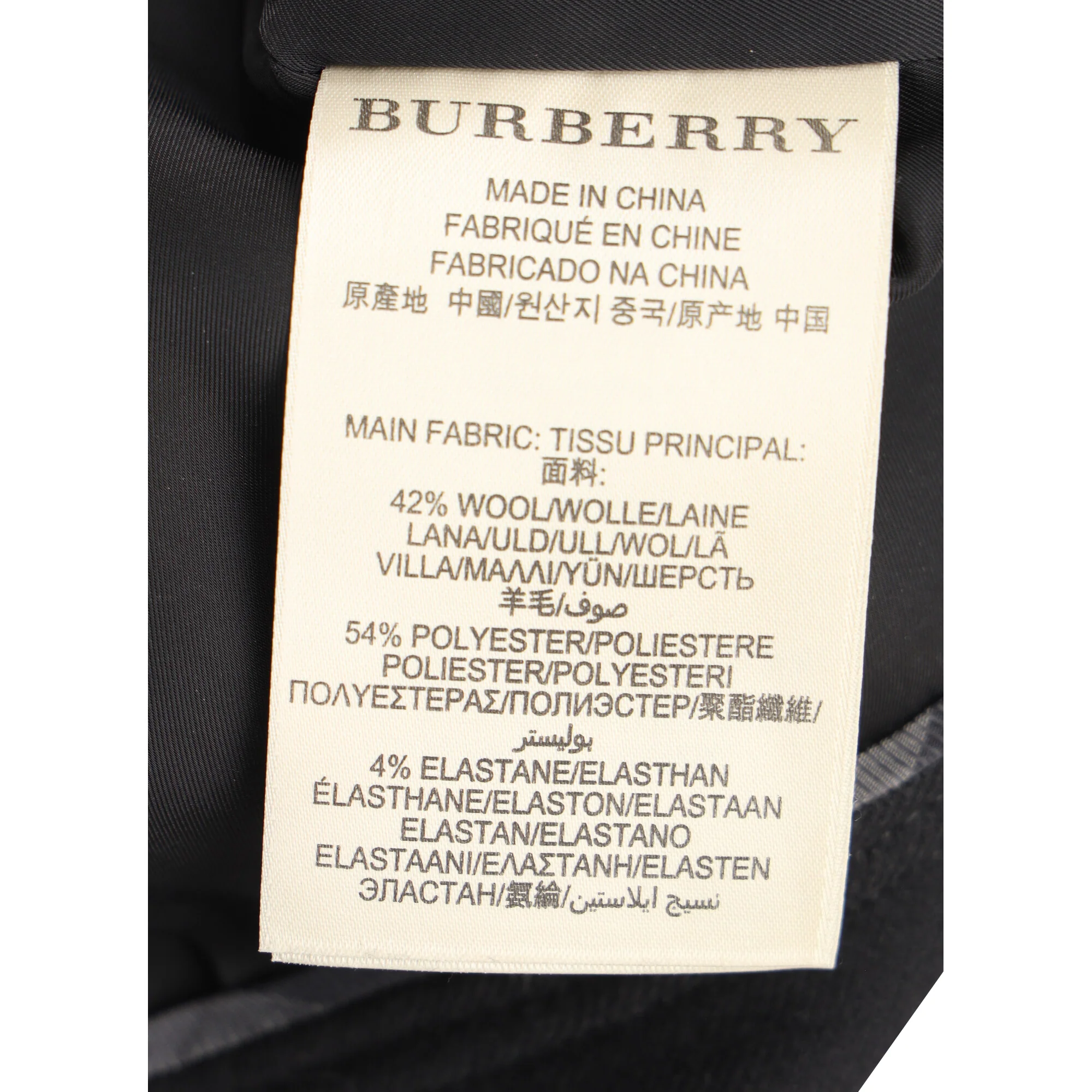 Women's Burberry Brit Pencil Skirt in Black Wool - Image 4