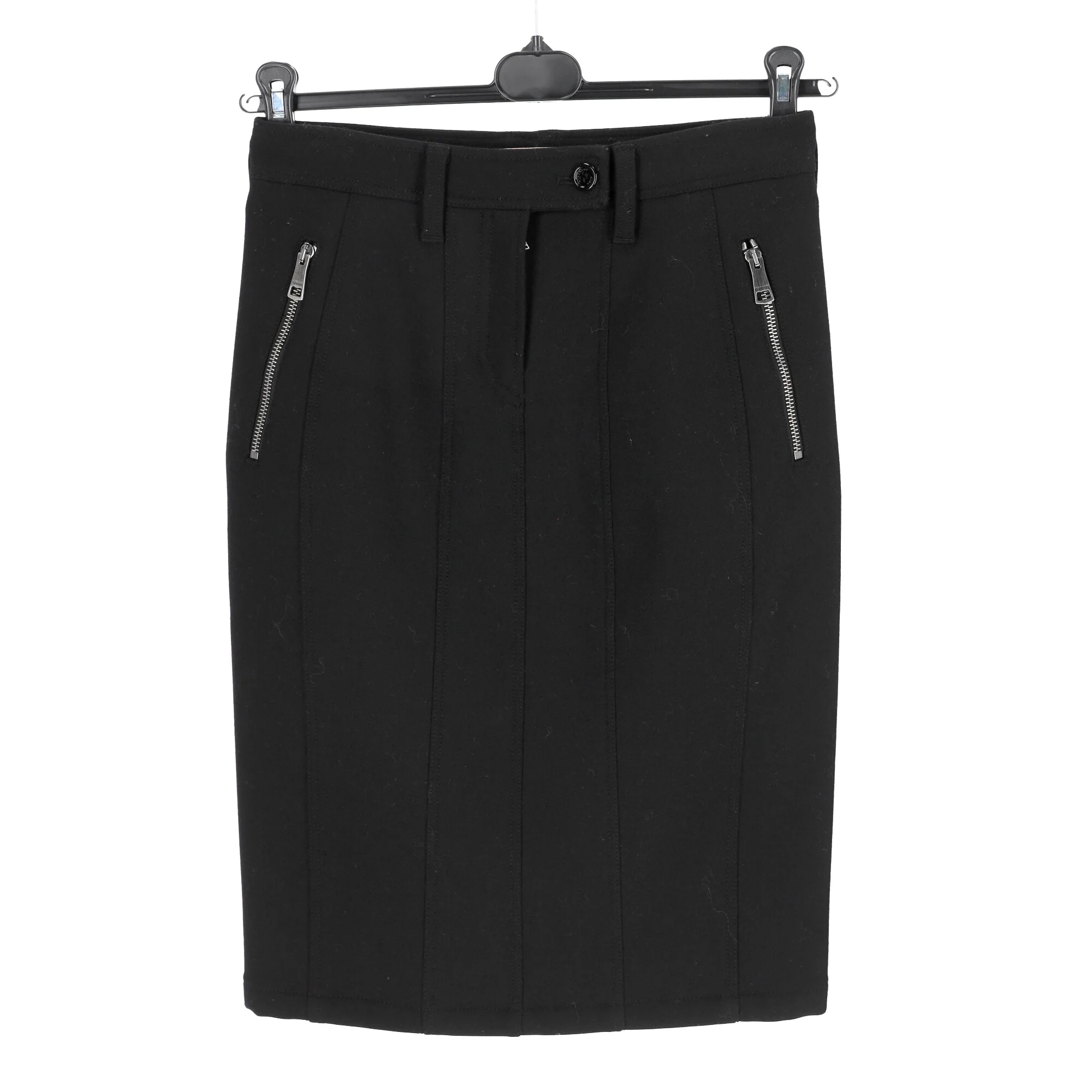 Women's Burberry Brit Pencil Skirt in Black Wool - Image 9