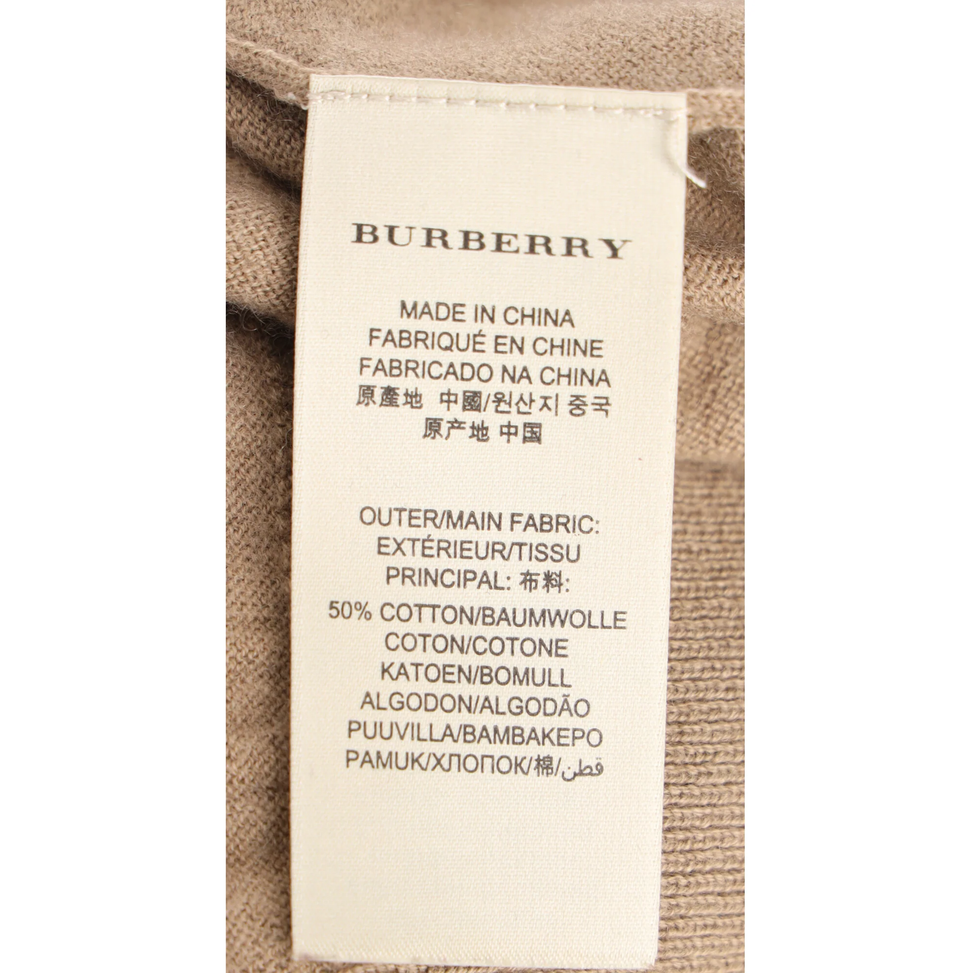 Women's Burberry Brit Sweater in Beige Cotton - Image 5