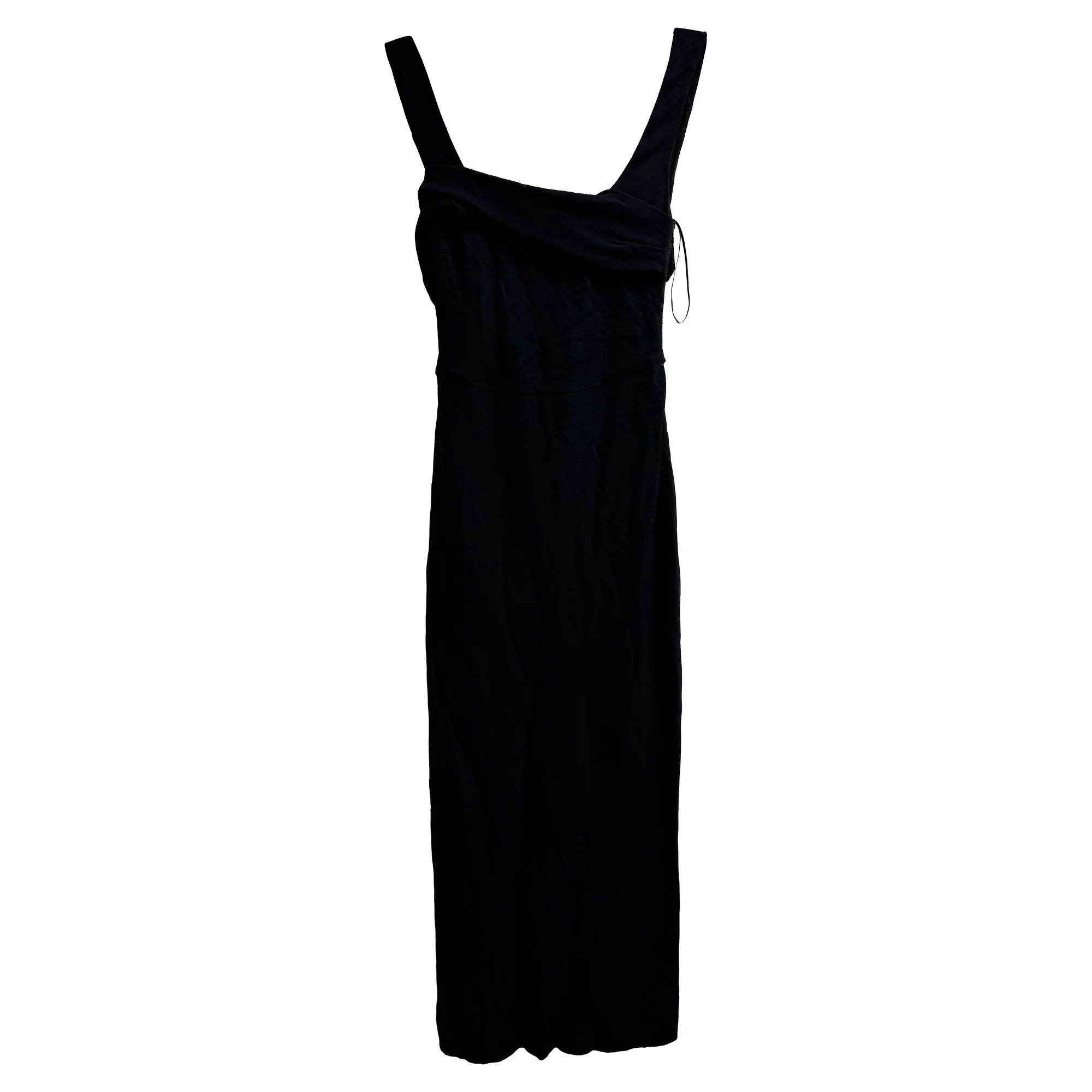 Women's Burberry Jewel-Embellished Sleeveless Midi Dress in Black Viscose - Image 2