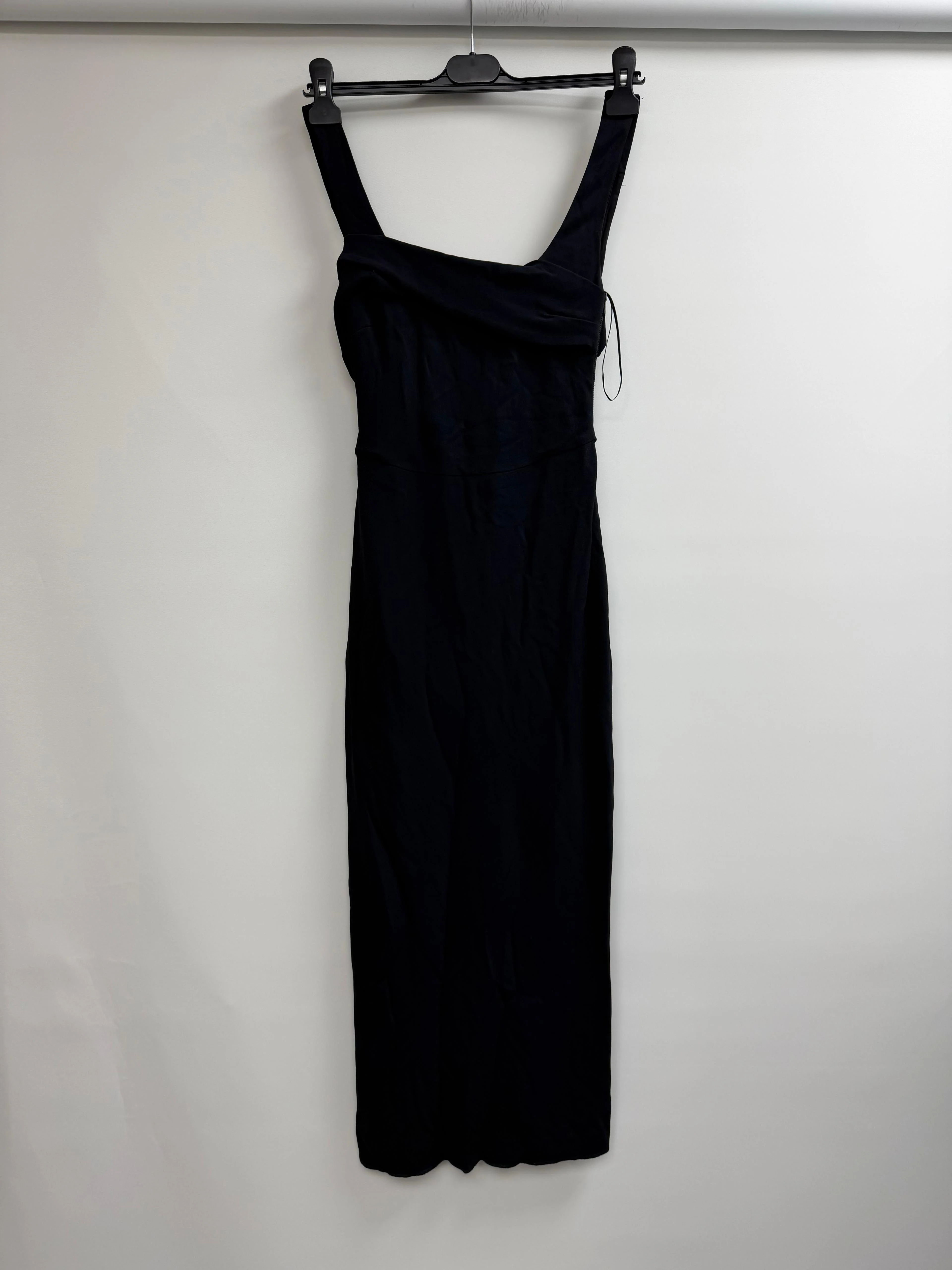 Women's Burberry Jewel-Embellished Sleeveless Midi Dress in Black Viscose - Image 6