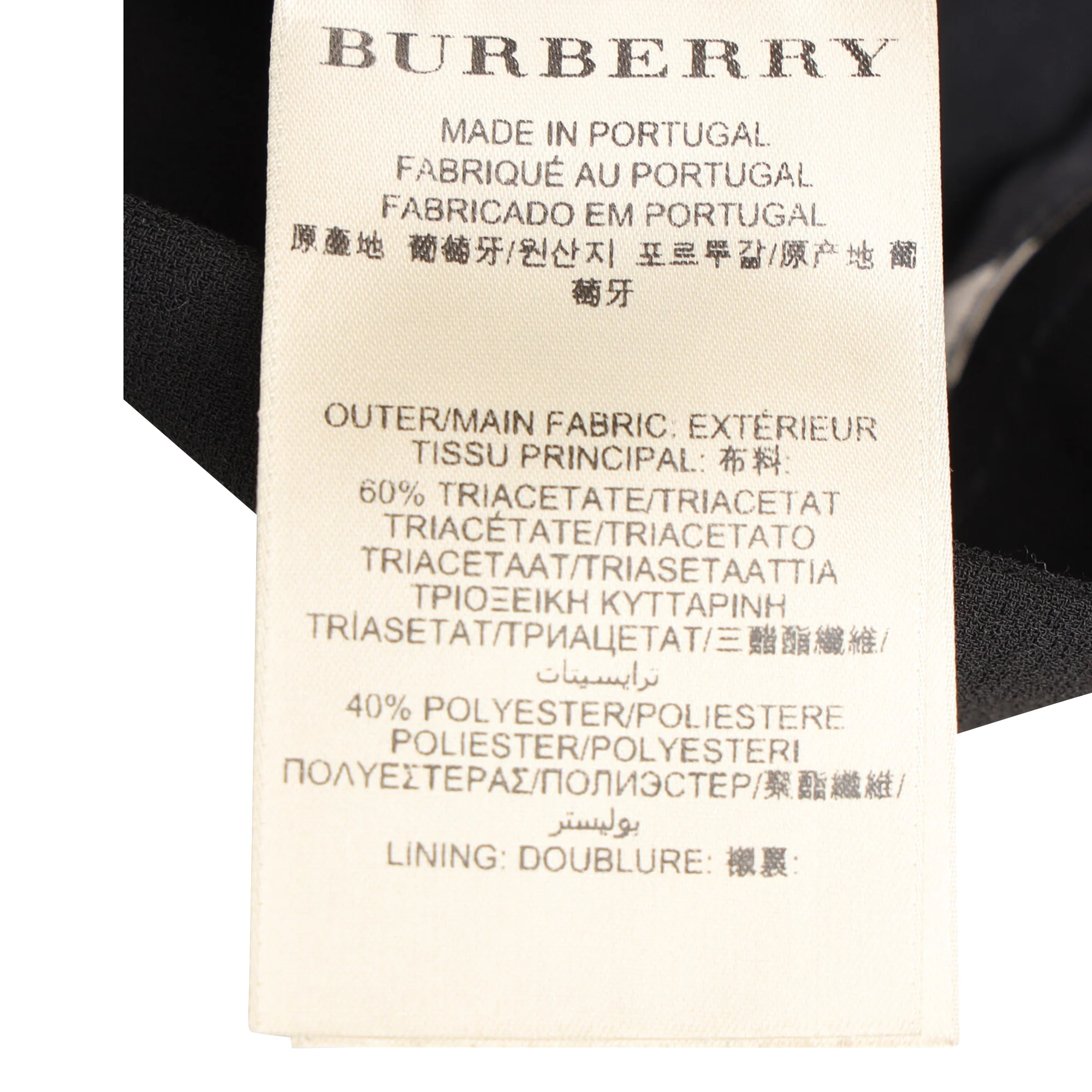 Women's Burberry Leather Trimmed Midi Pencil Skirt in Black Triacetate - Image 5