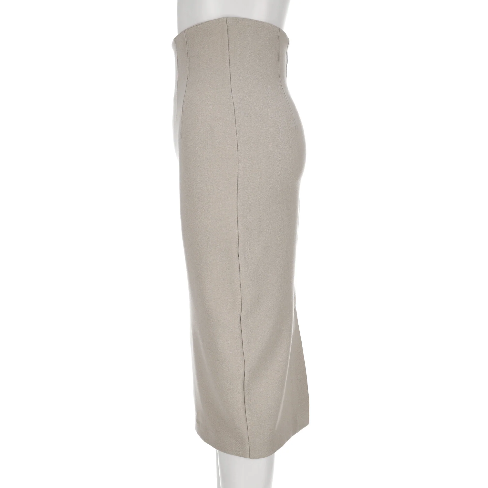 Women's Burberry London Midi Skirt in White Polyester - Image 10