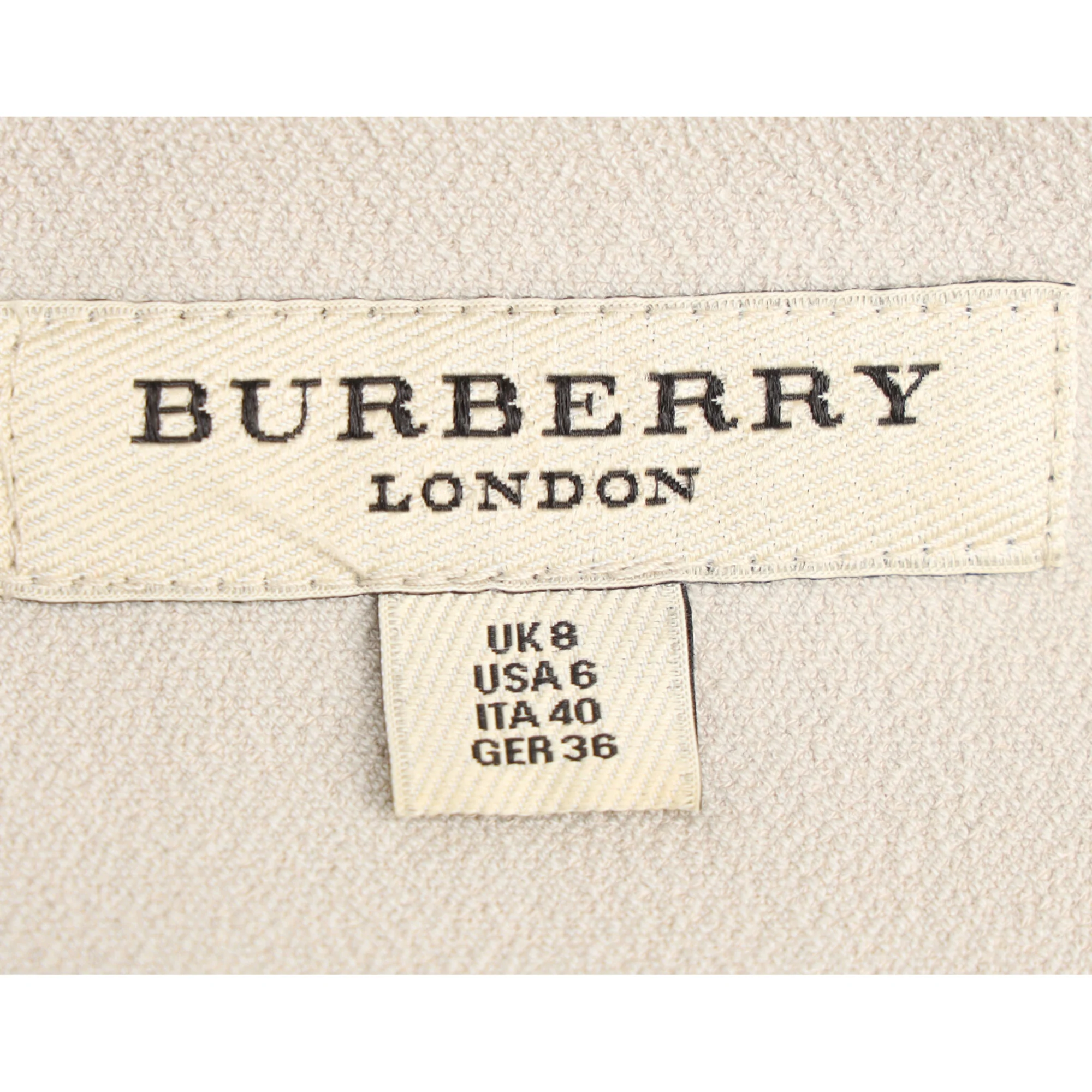 Women's Burberry London Midi Skirt in White Polyester - Image 4