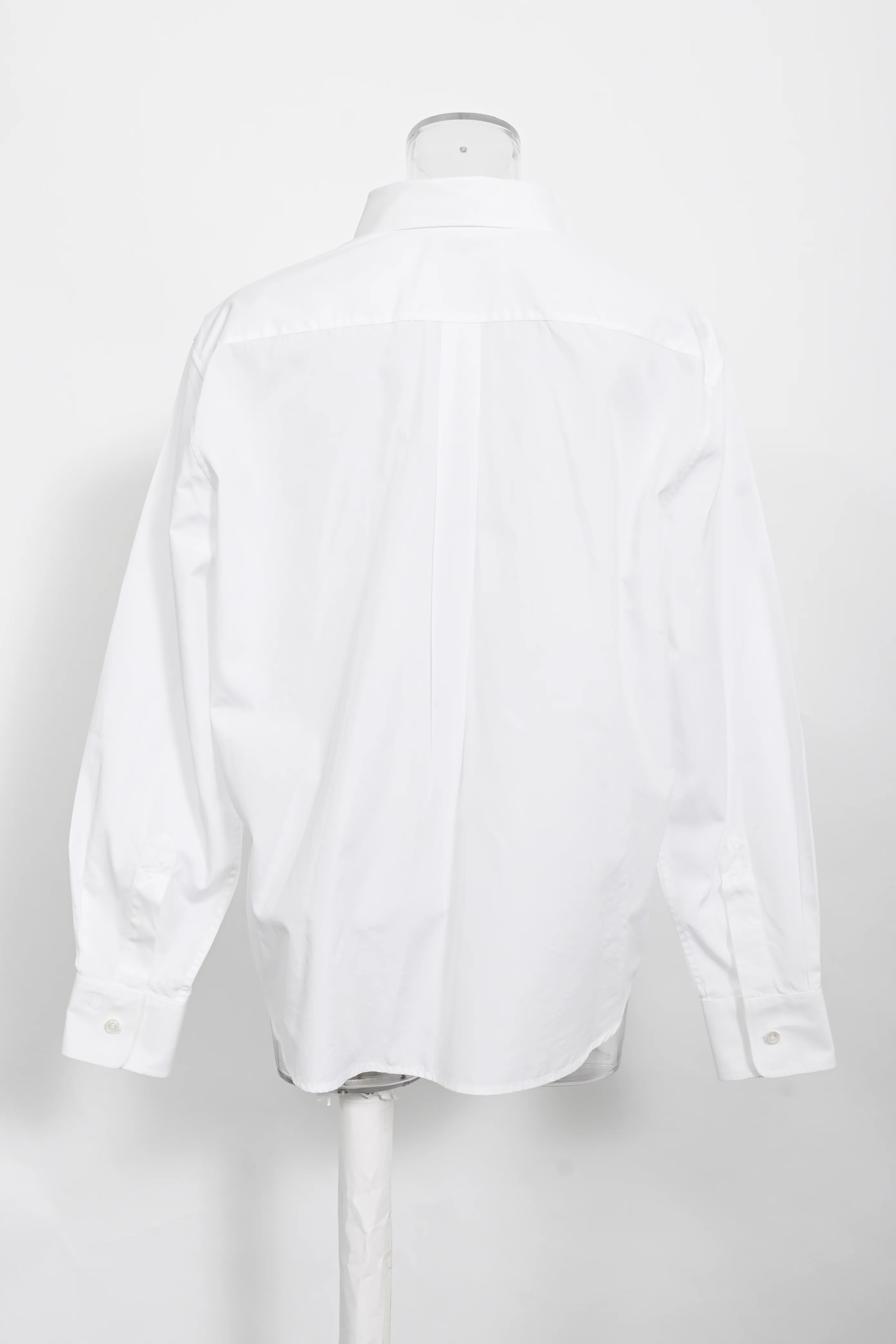 Women's  Celine Button-Down Shirt in White Cotton - Image 8