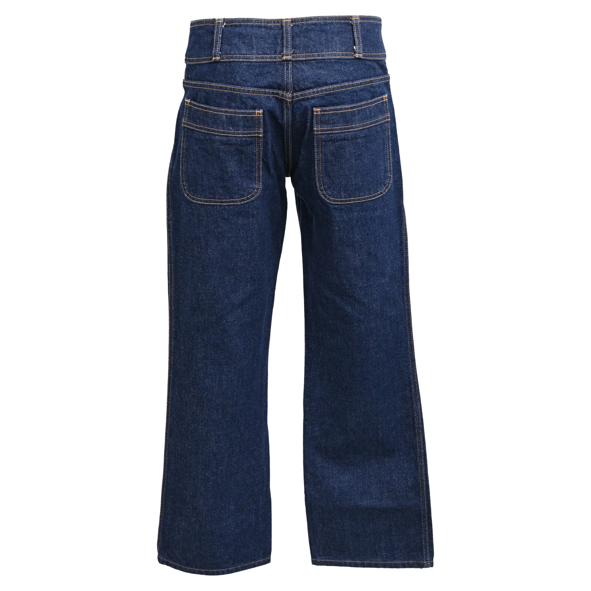 Women's Celine Mid Rise Bootcut Jeans in Blue Denim - Image 3
