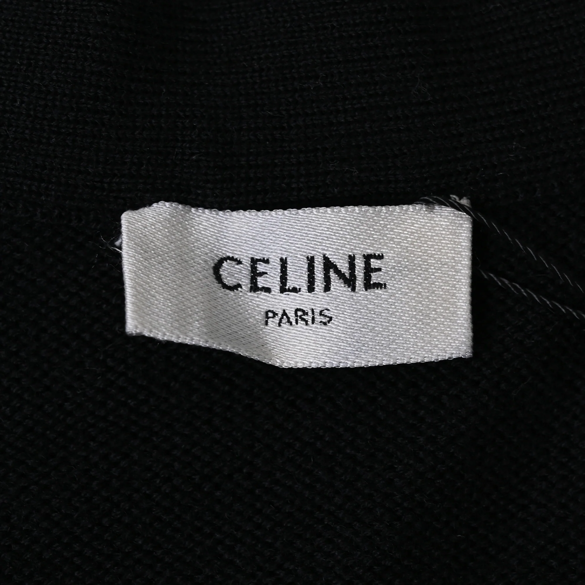 Women's Celine Studded Open Front Cardigan in Black Wool - Image 4