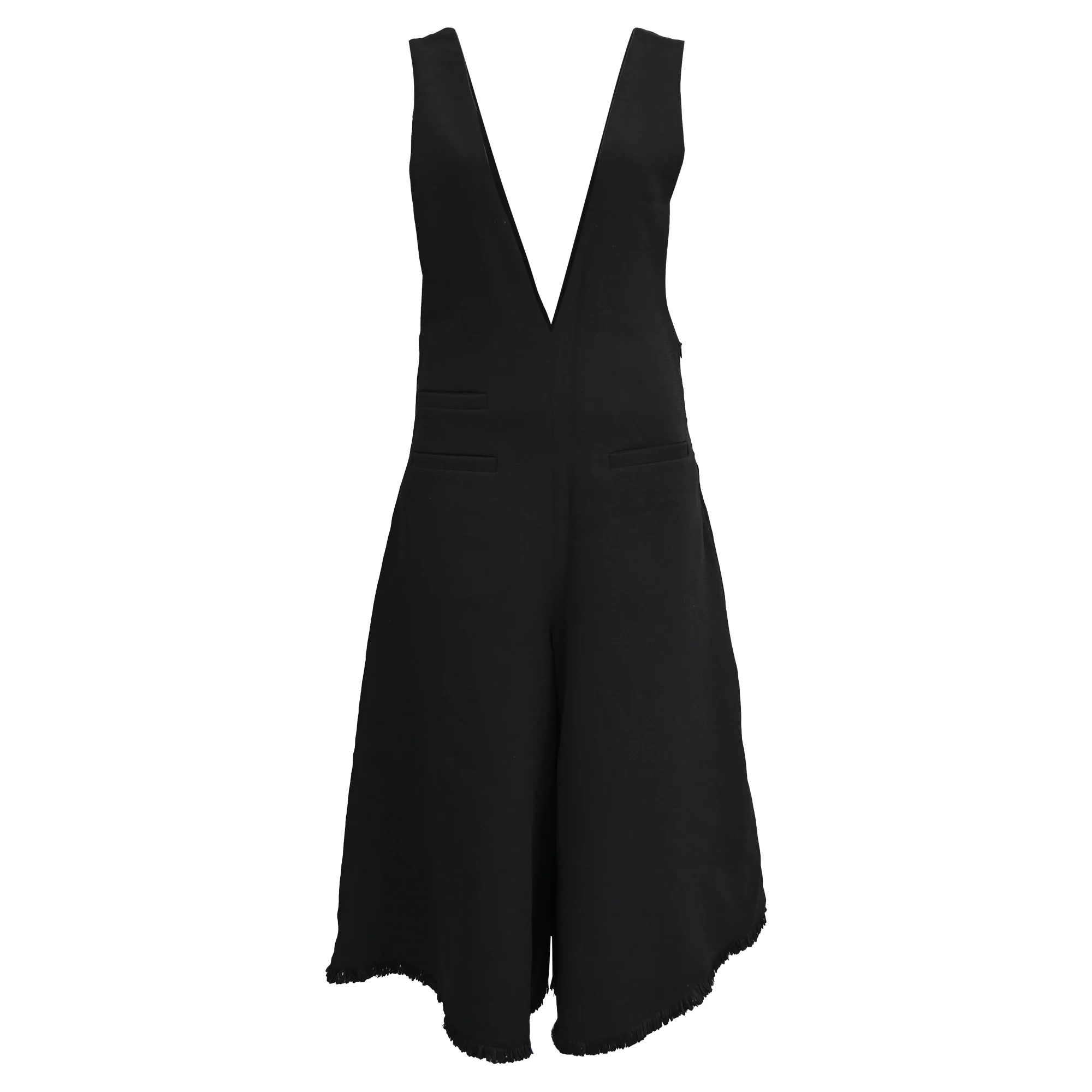 Women's Chloé V-neck Jumpsuit in Black Polyester