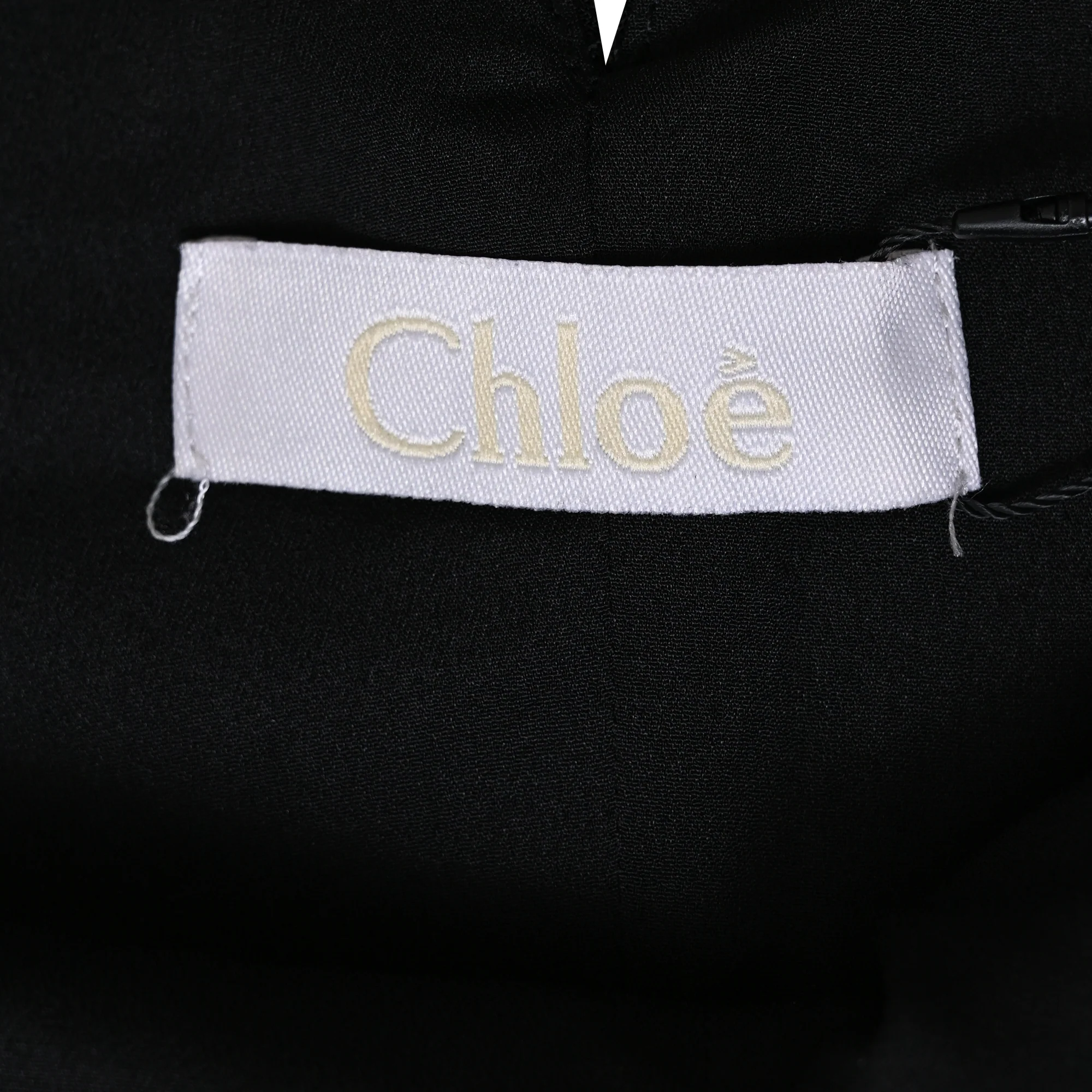 Women's Chloé V-neck Jumpsuit in Black Polyester - Image 4