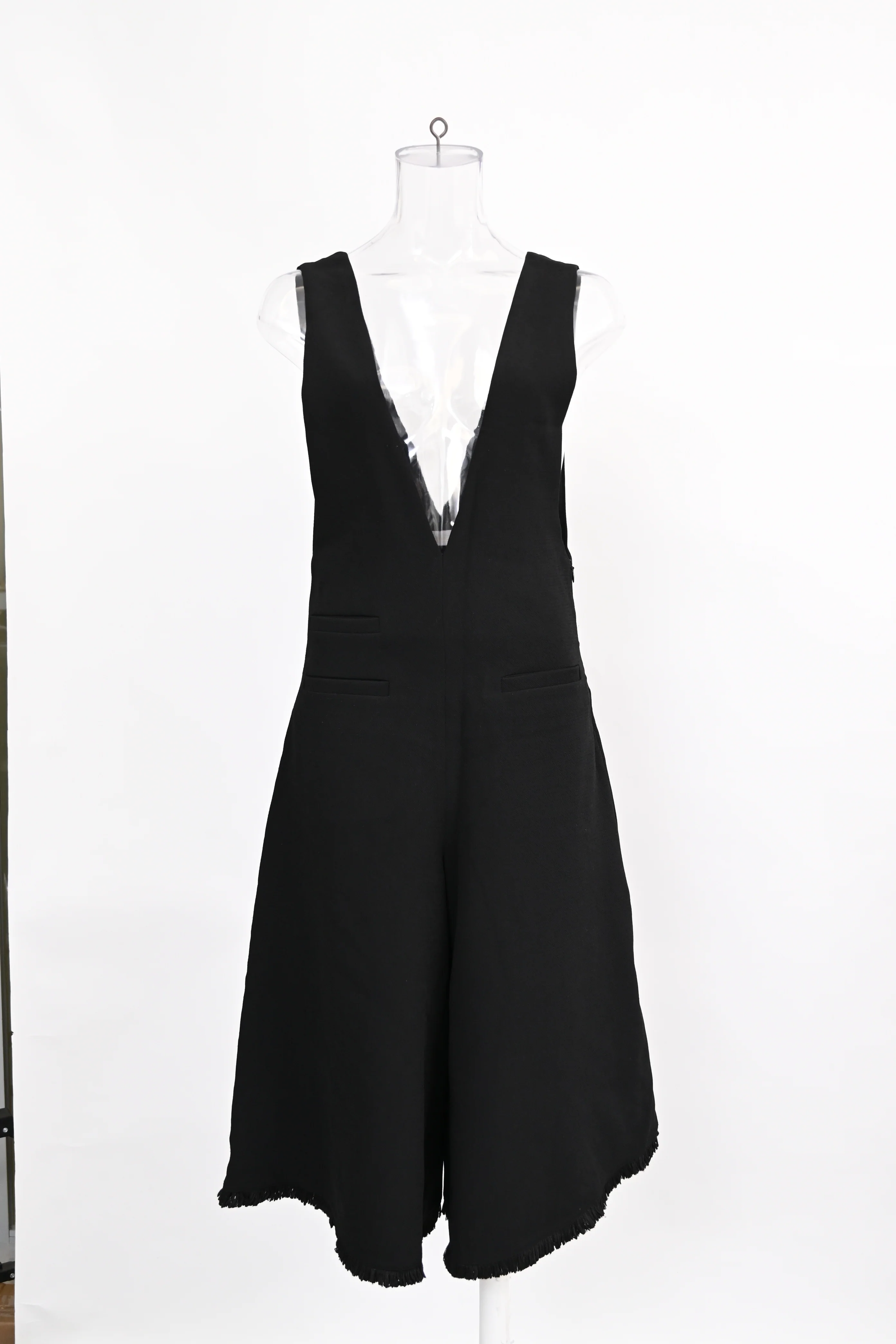 Women's Chloé V-neck Jumpsuit in Black Polyester - Image 6
