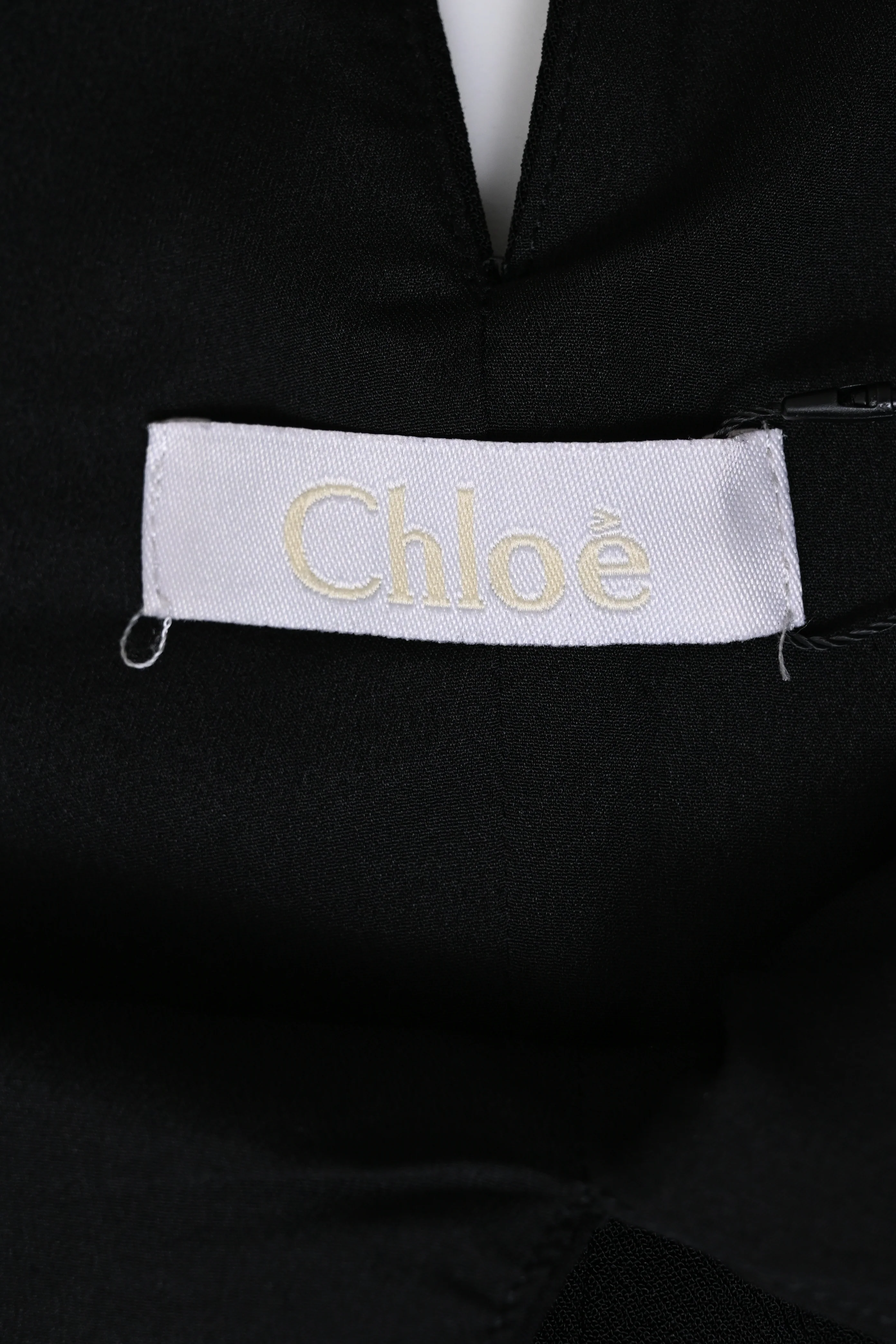Women's Chloé V-neck Jumpsuit in Black Polyester - Image 9