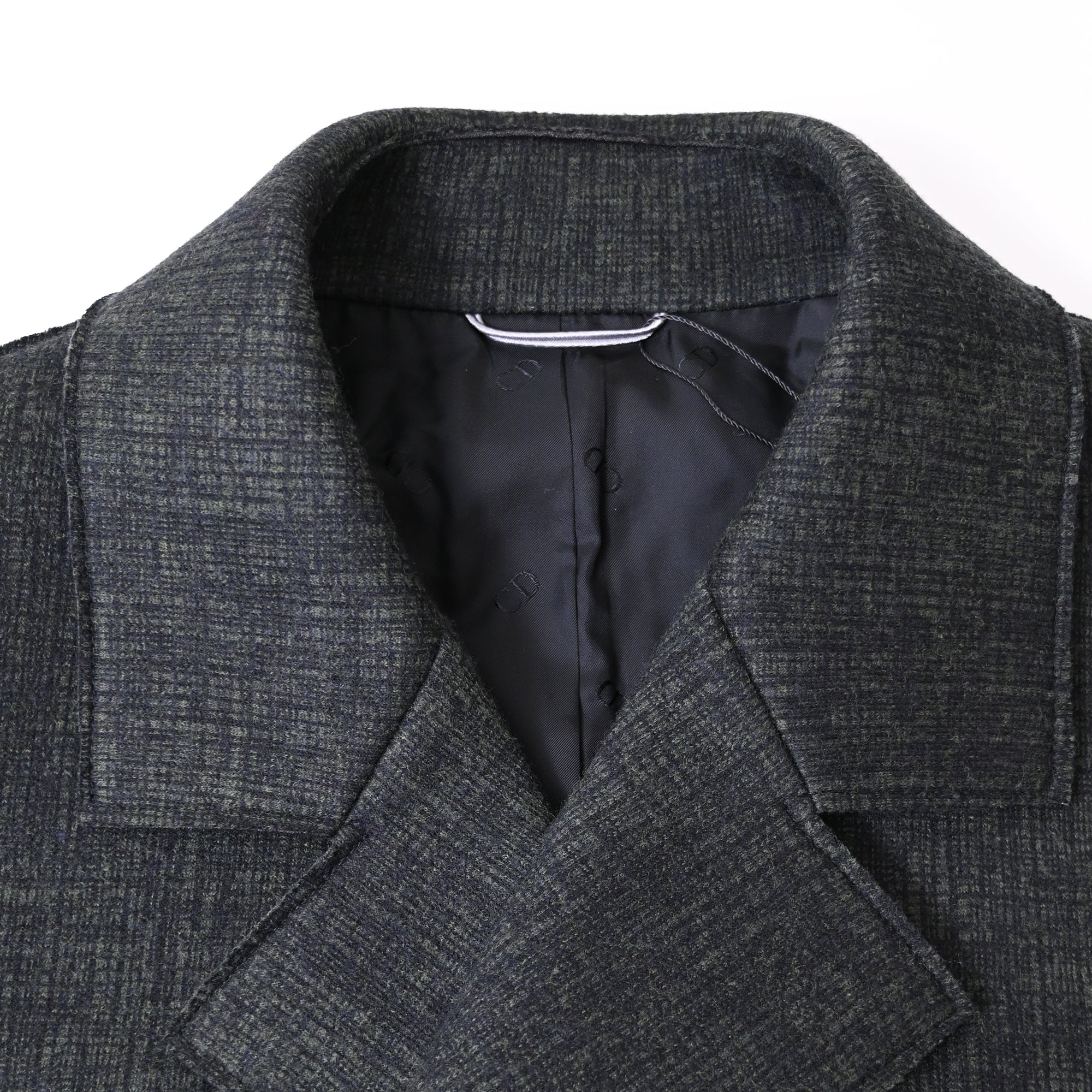 Men's Dior Double-Breasted Coat in Dark Grey Wool - Image 5