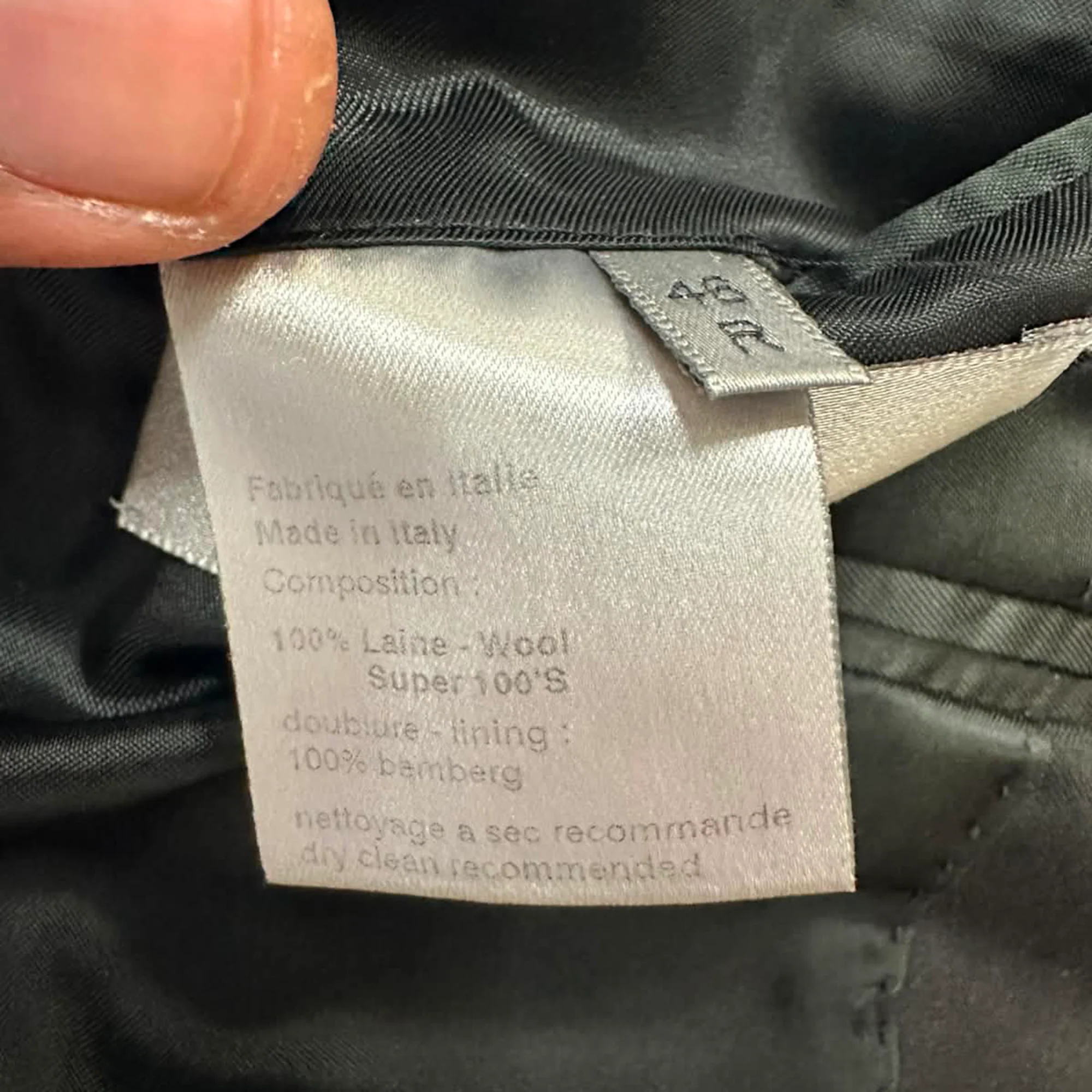 Men's Dior Single-Breasted Blazer in Black Wool - Image 8