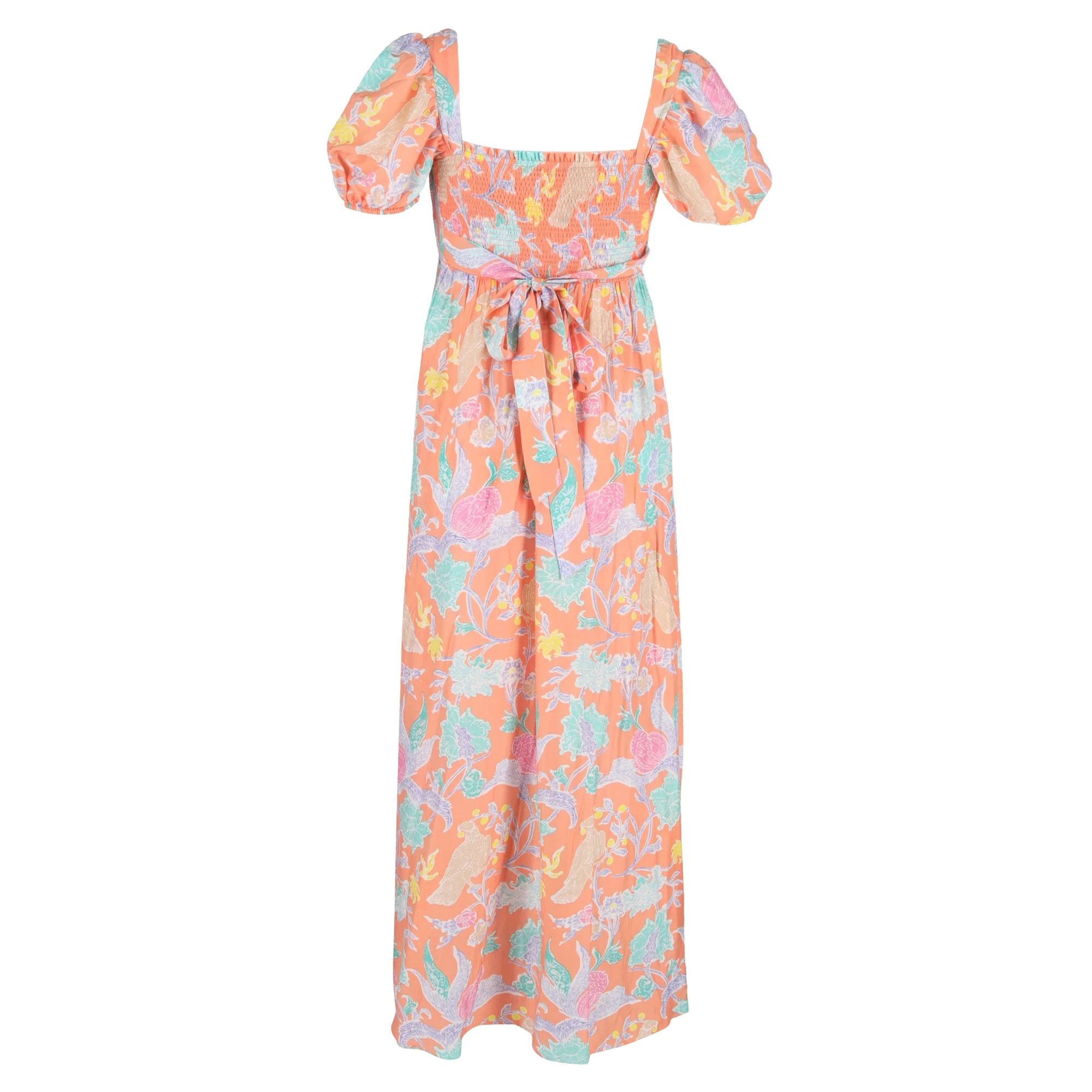 Women's Diane von Furstenberg Dhalia Maxi Dress in Orange Cotton - Image 3
