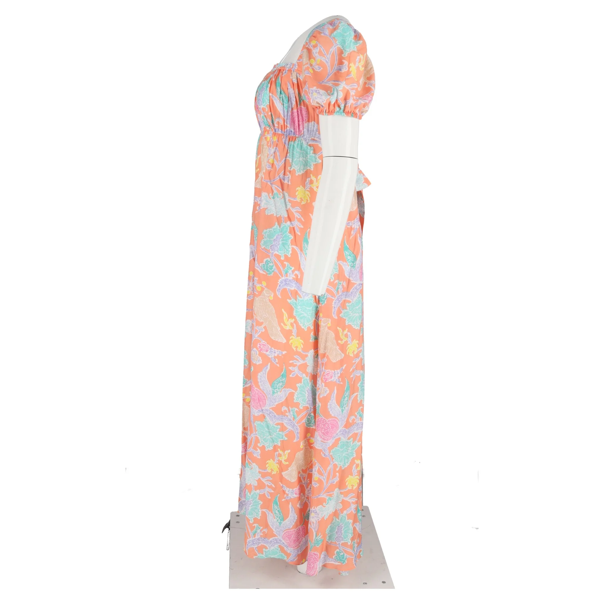 Women's Diane von Furstenberg Dhalia Maxi Dress in Orange Cotton - Image 5