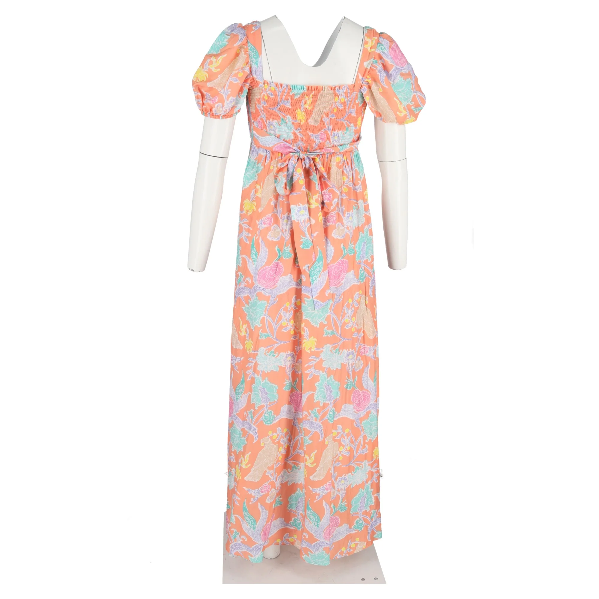 Women's Diane von Furstenberg Dhalia Maxi Dress in Orange Cotton - Image 6