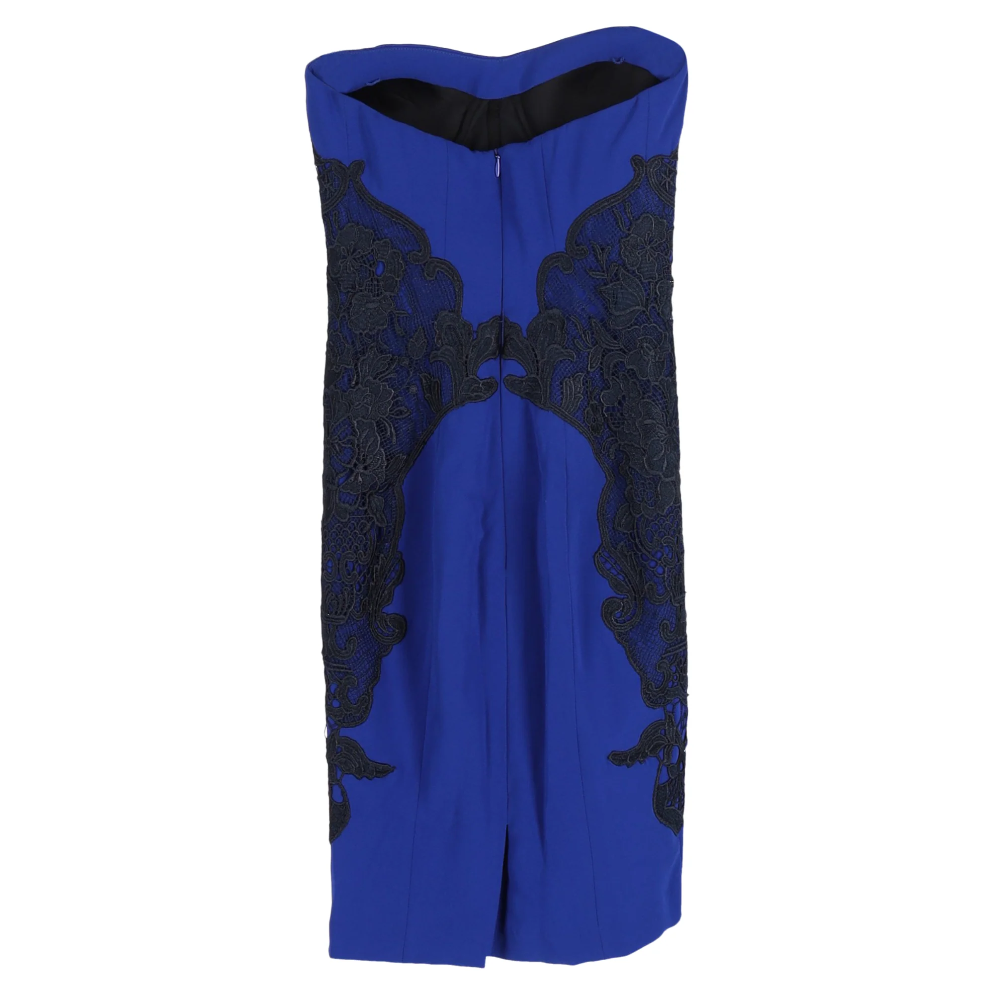 Women's Diane Von Furstenberg Isabella Cosmic Lace Strapless Dress in Blue Triacetate - Image 2