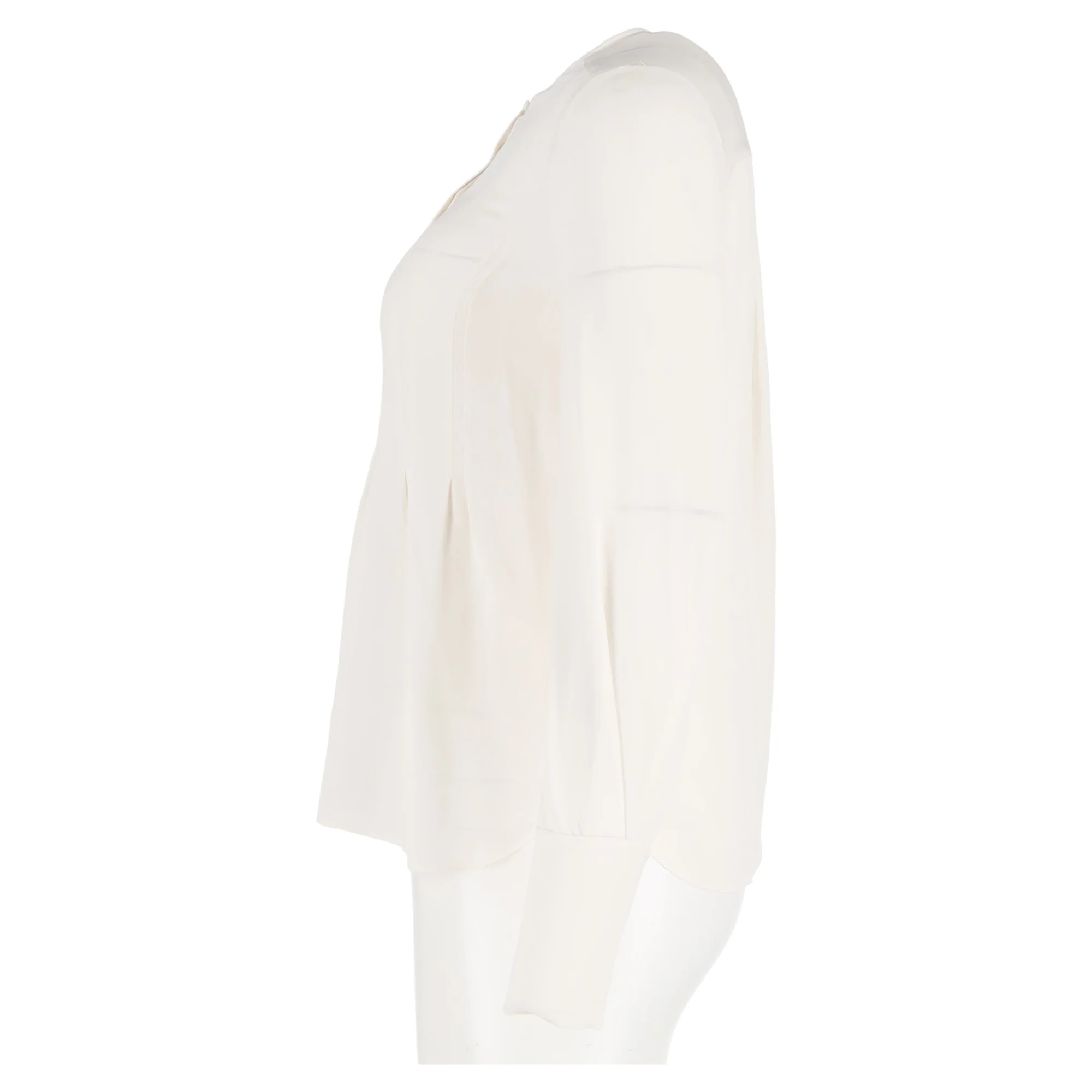 Women's Diane von Furstenberg Long Sleeve Blouse in White Silk - Image 5