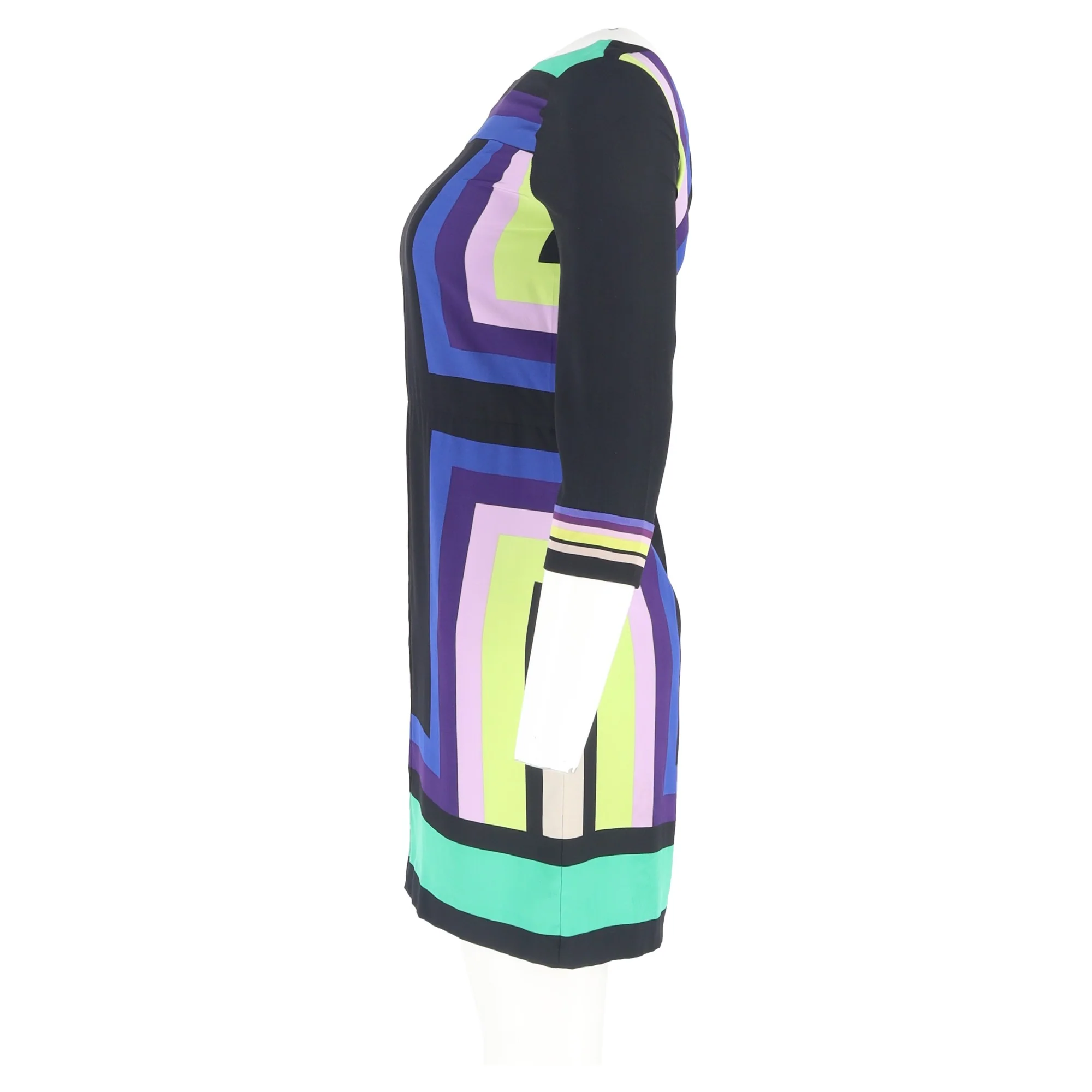 Women's Diane von Furstenberg Printed Dress in Multicolor Silk - Image 5