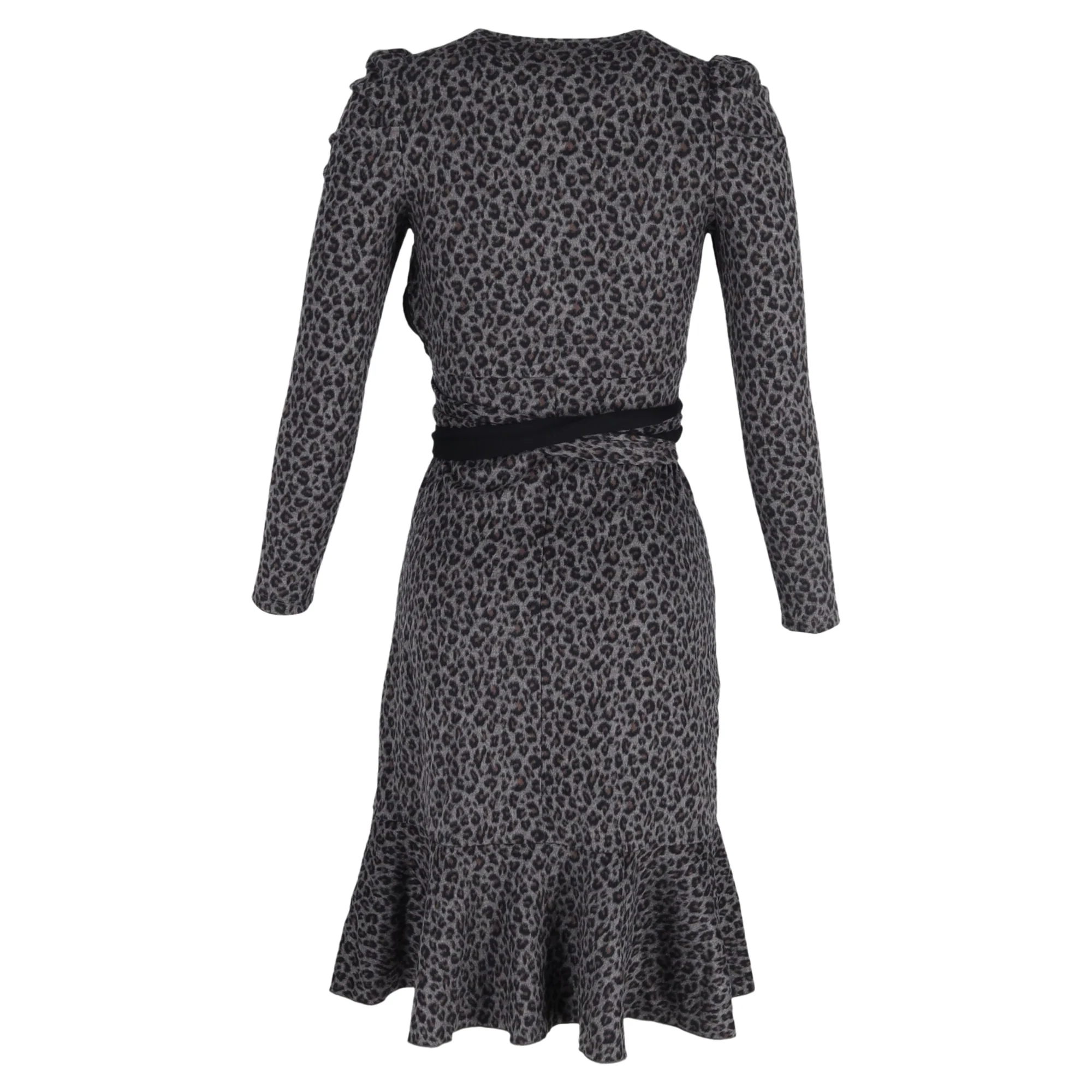 Women's Diane von Furstenberg Sienna Wrap-Effect Dress in Animal Print Cotton - Image 2