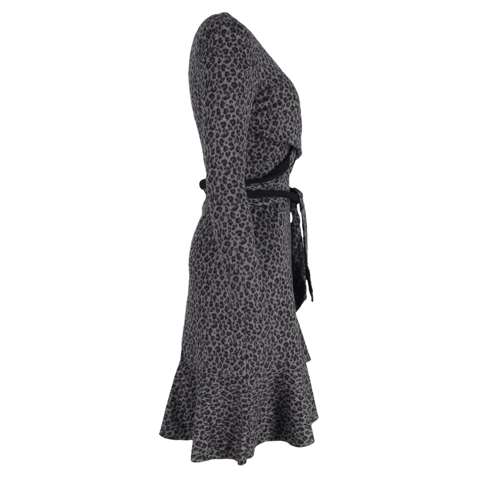 Women's Diane von Furstenberg Sienna Wrap-Effect Dress in Animal Print Cotton - Image 3