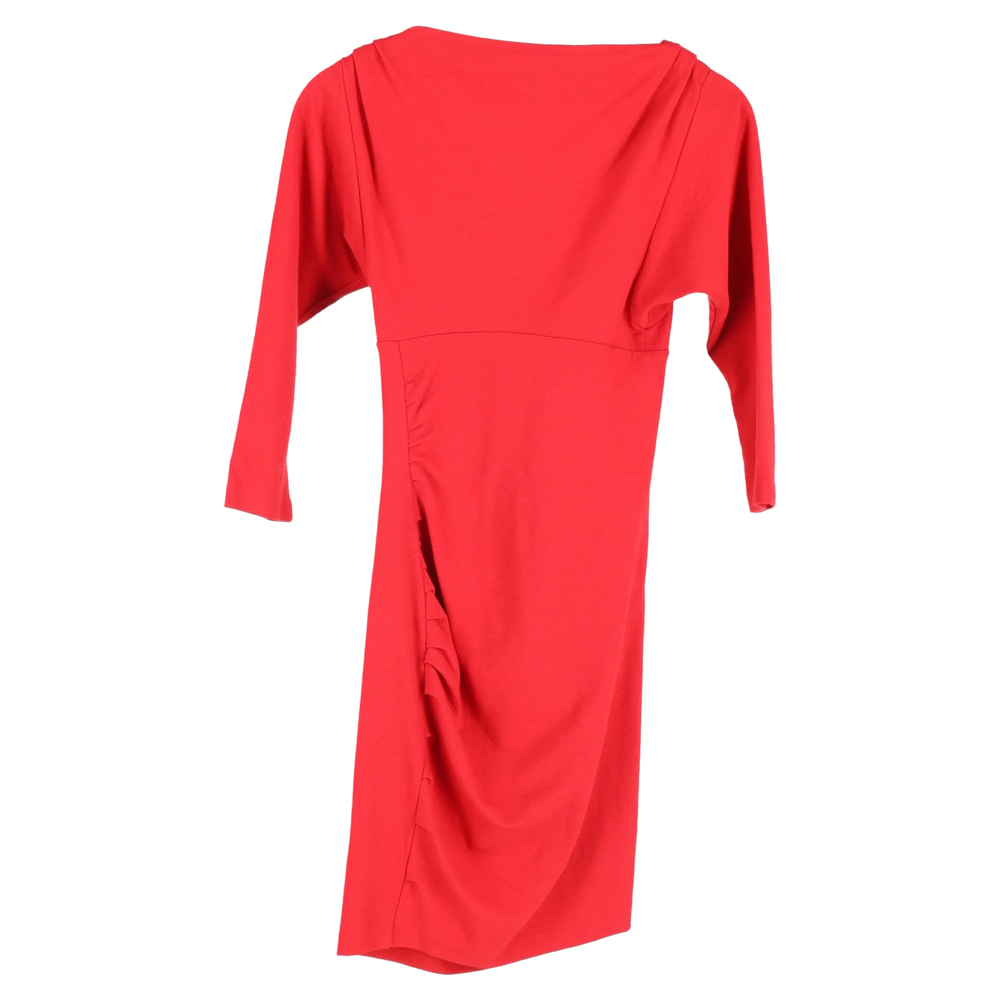 Women's Diane von Furstenberg V-Neck Sheath Dress in Red Viscose - Image 2