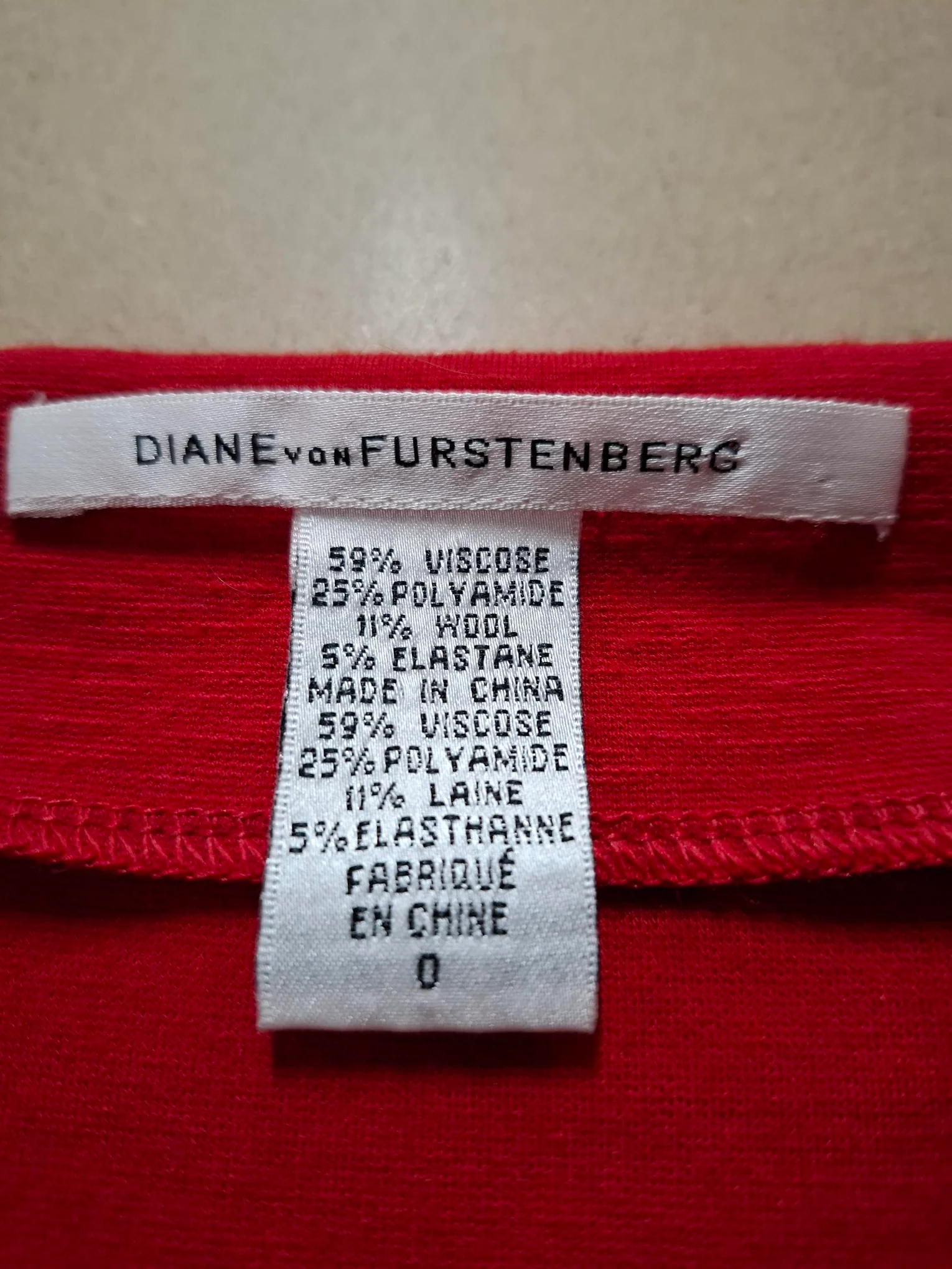 Women's Diane von Furstenberg V-Neck Sheath Dress in Red Viscose - Image 6