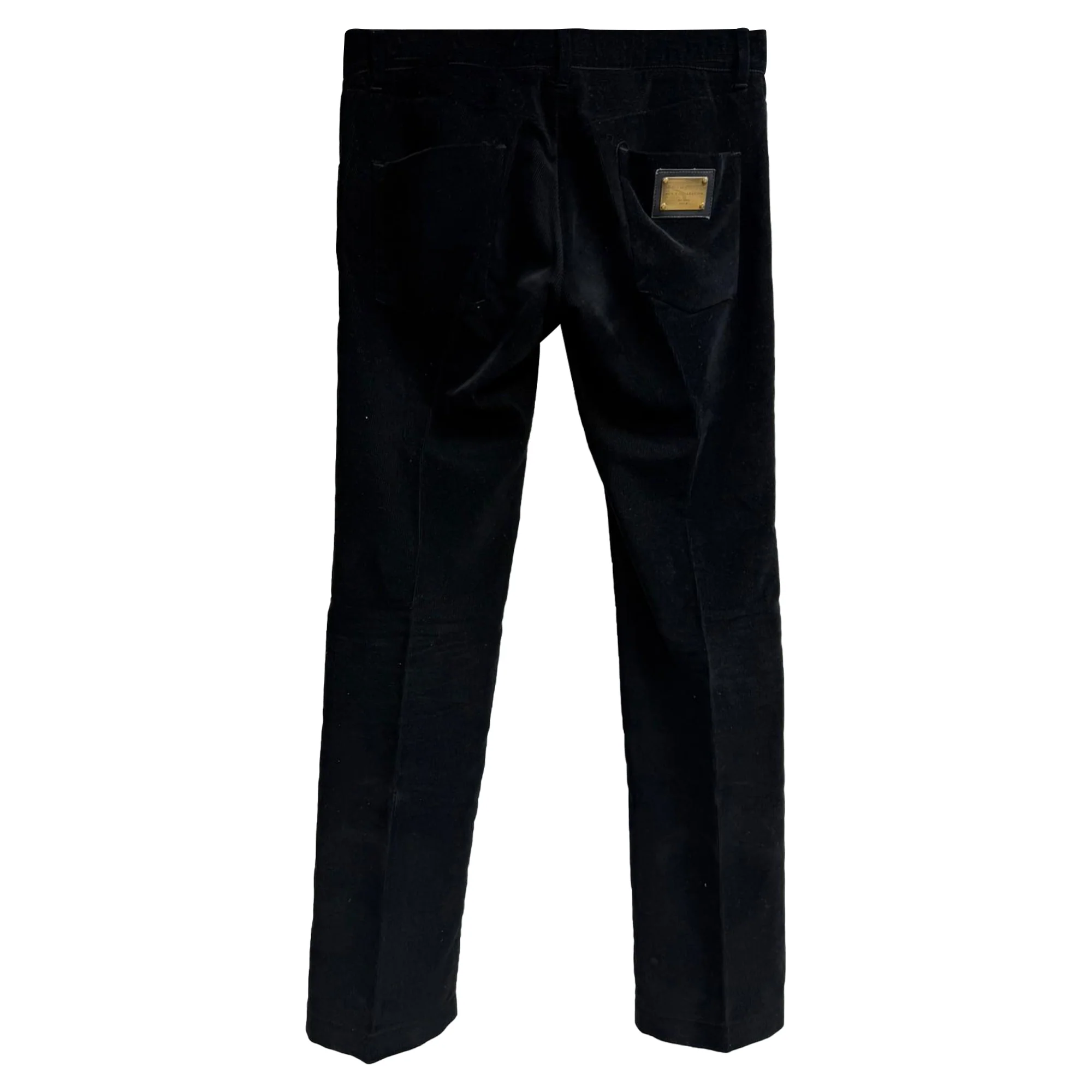 Men's Dolce & Gabbana Corduroy Pants in Black Cotton - Image 2