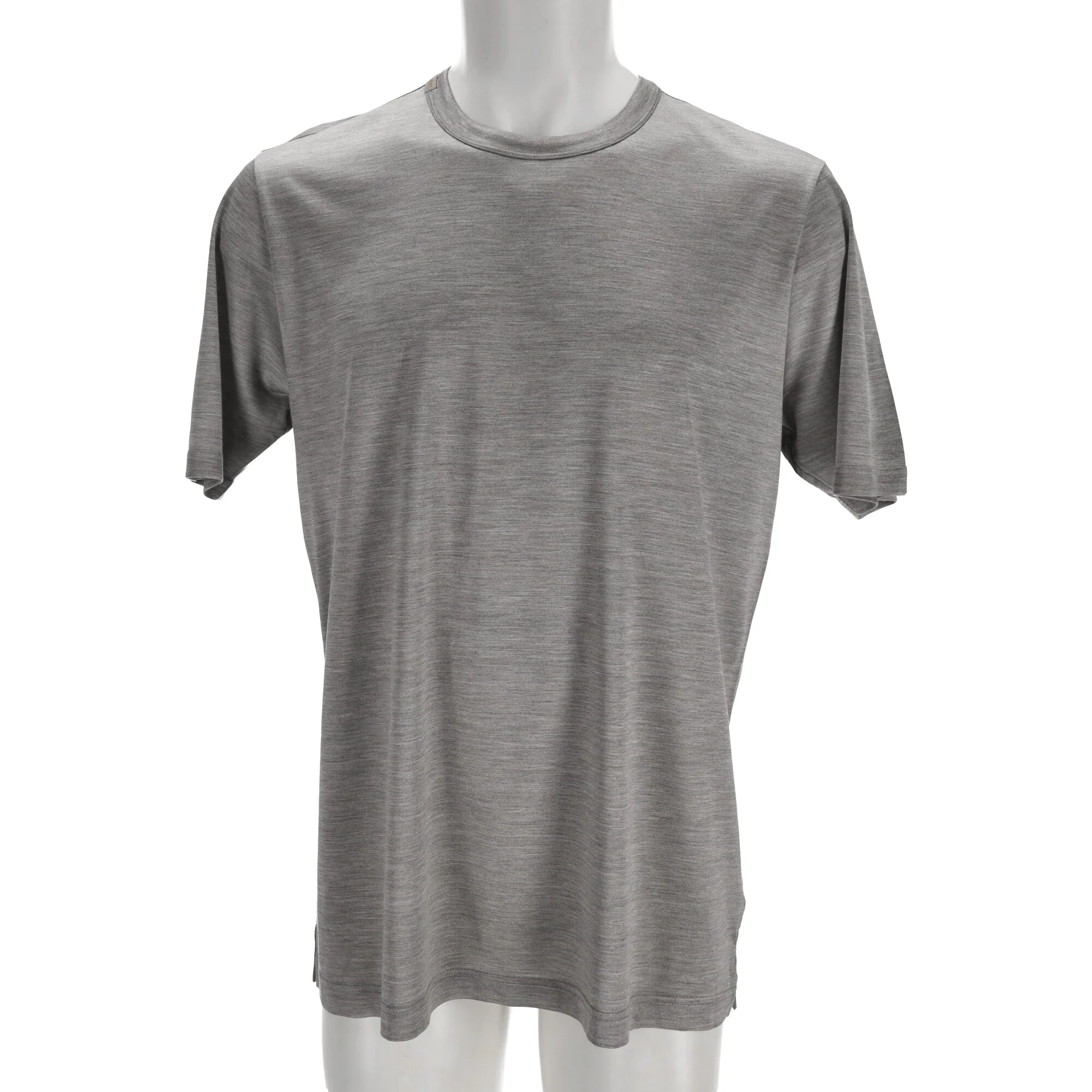 Men's  Dolce & Gabbana Crewneck T-Shirt in Grey Silk - Image 7