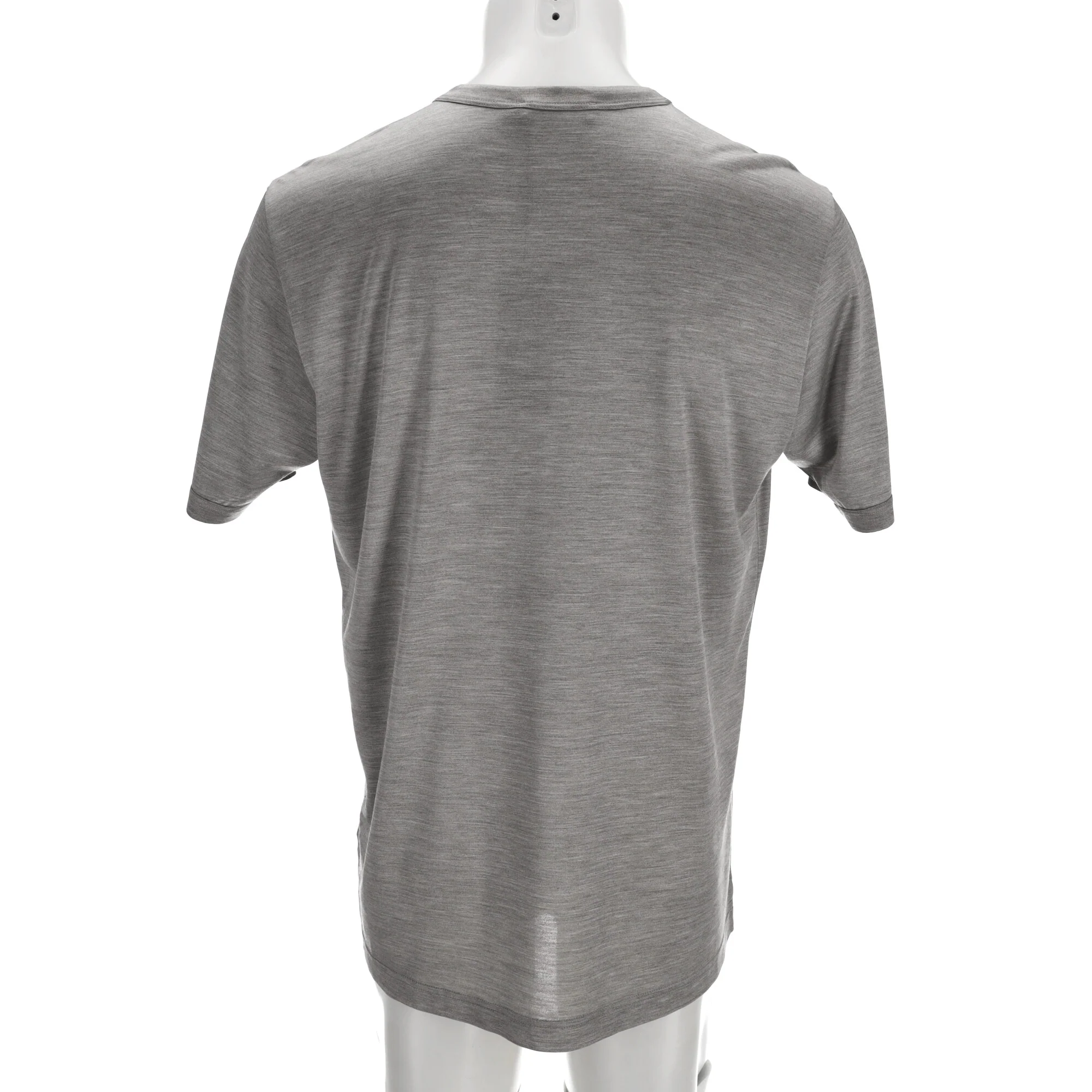 Men's  Dolce & Gabbana Crewneck T-Shirt in Grey Silk - Image 9