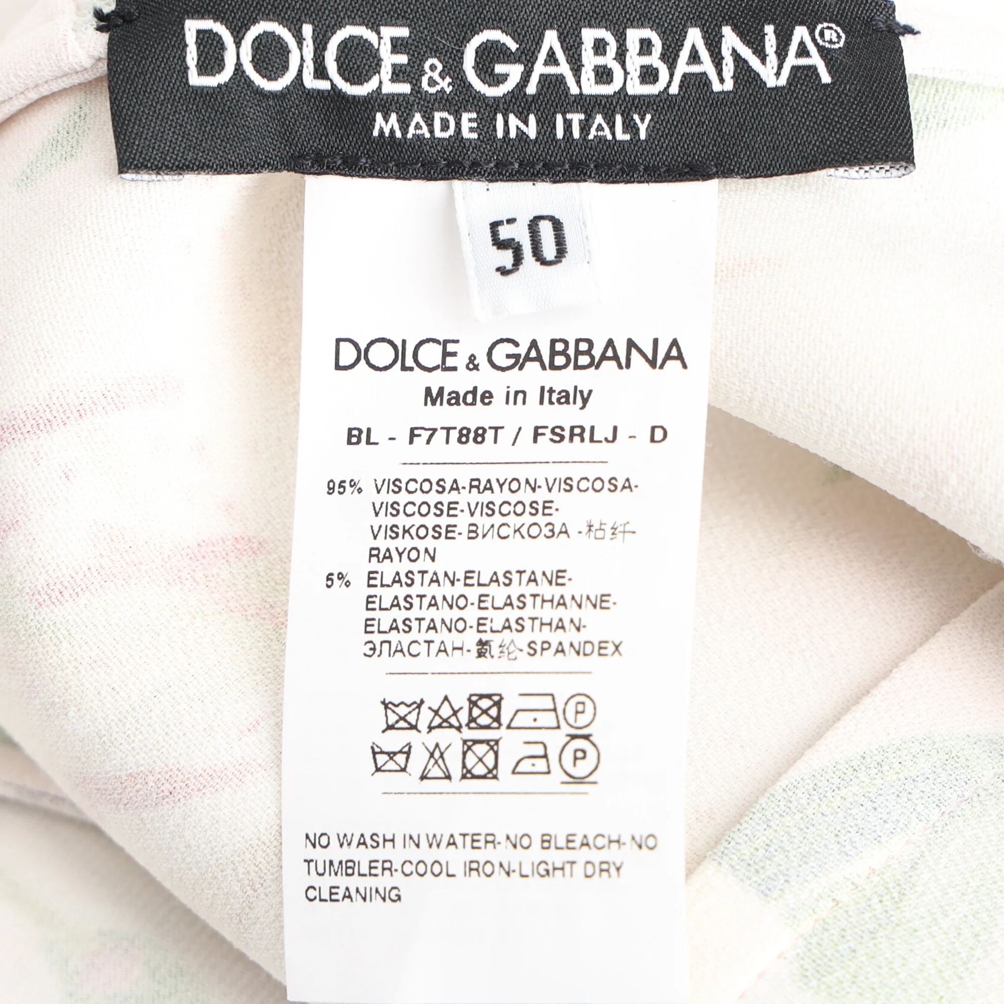Women's Dolce & Gabbana Floral Print Blouse in Pink Viscose - Image 4