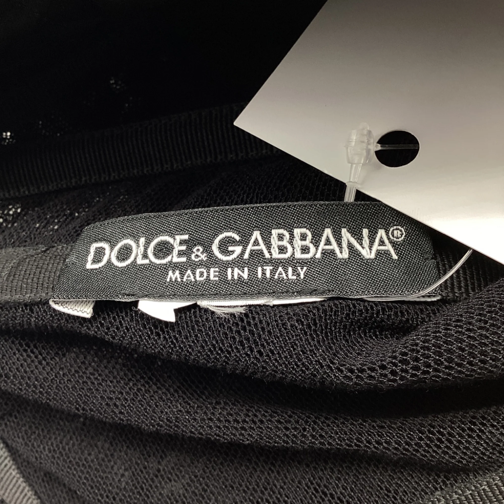 Women's Dolce & Gabbana Lace Strapless Mini Dress in Black Nylon - Image 4