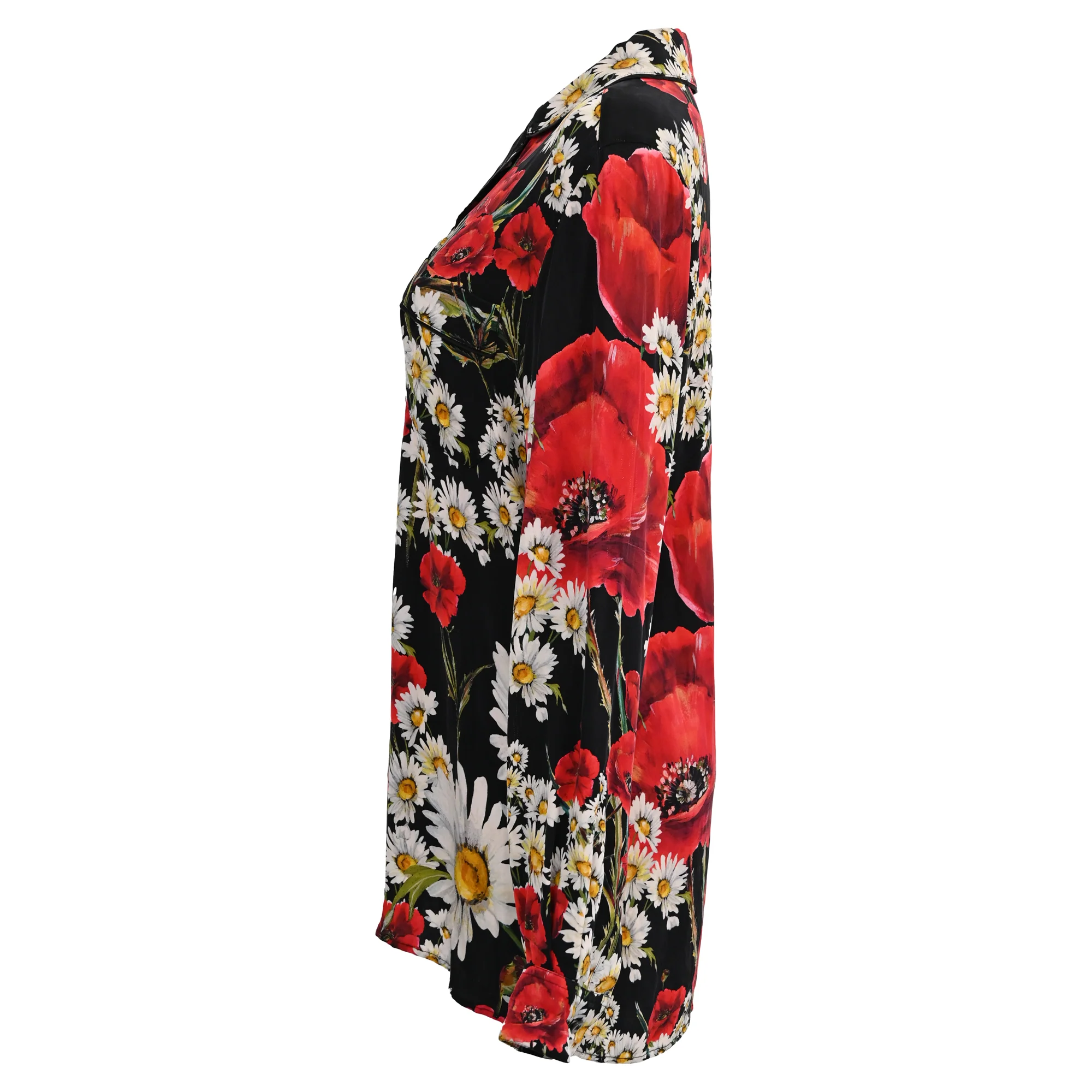 Women's Dolce & Gabbana Pyjama Shirt in Floral Print Silk - Image 2