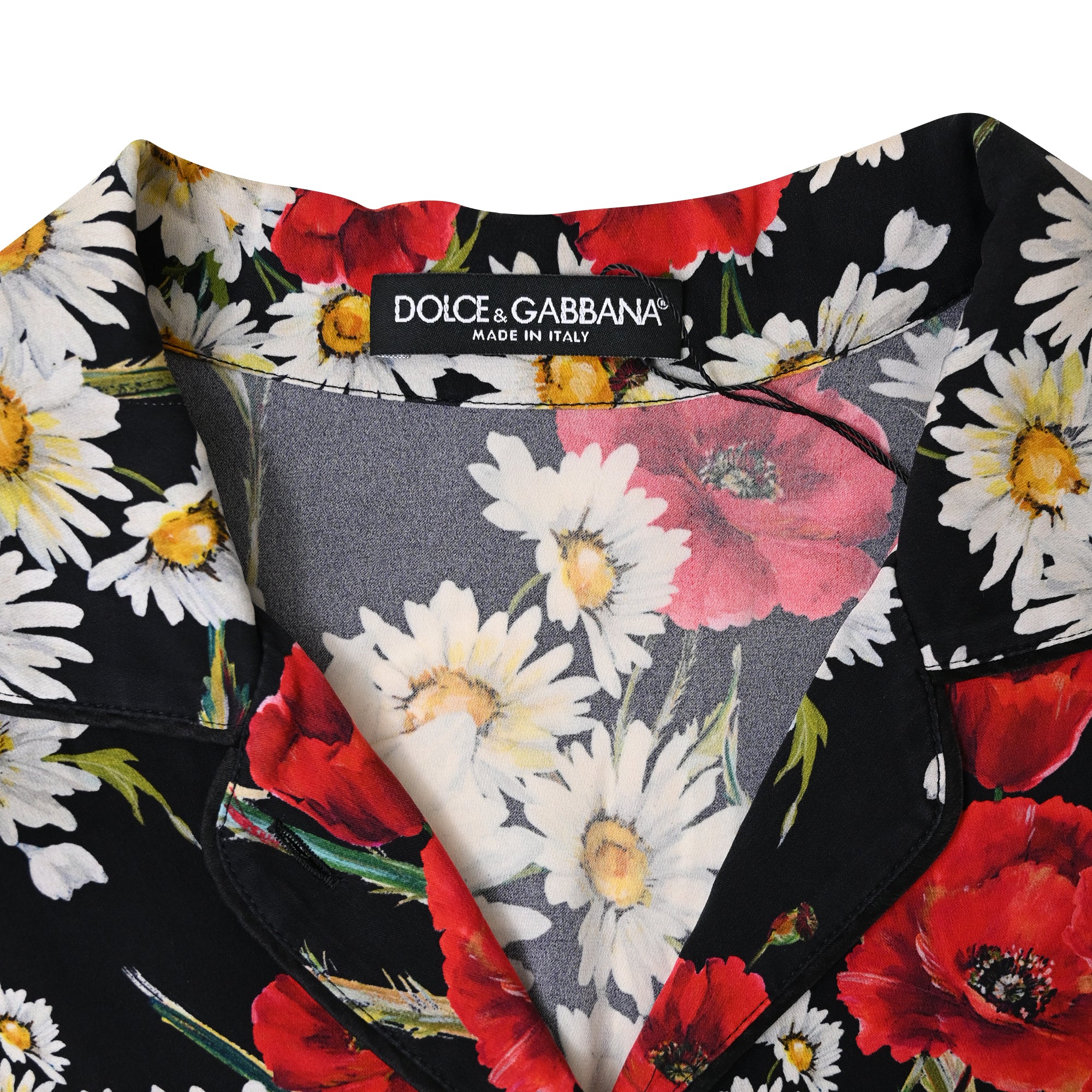 Women's Dolce & Gabbana Pyjama Shirt in Floral Print Silk - Image 5