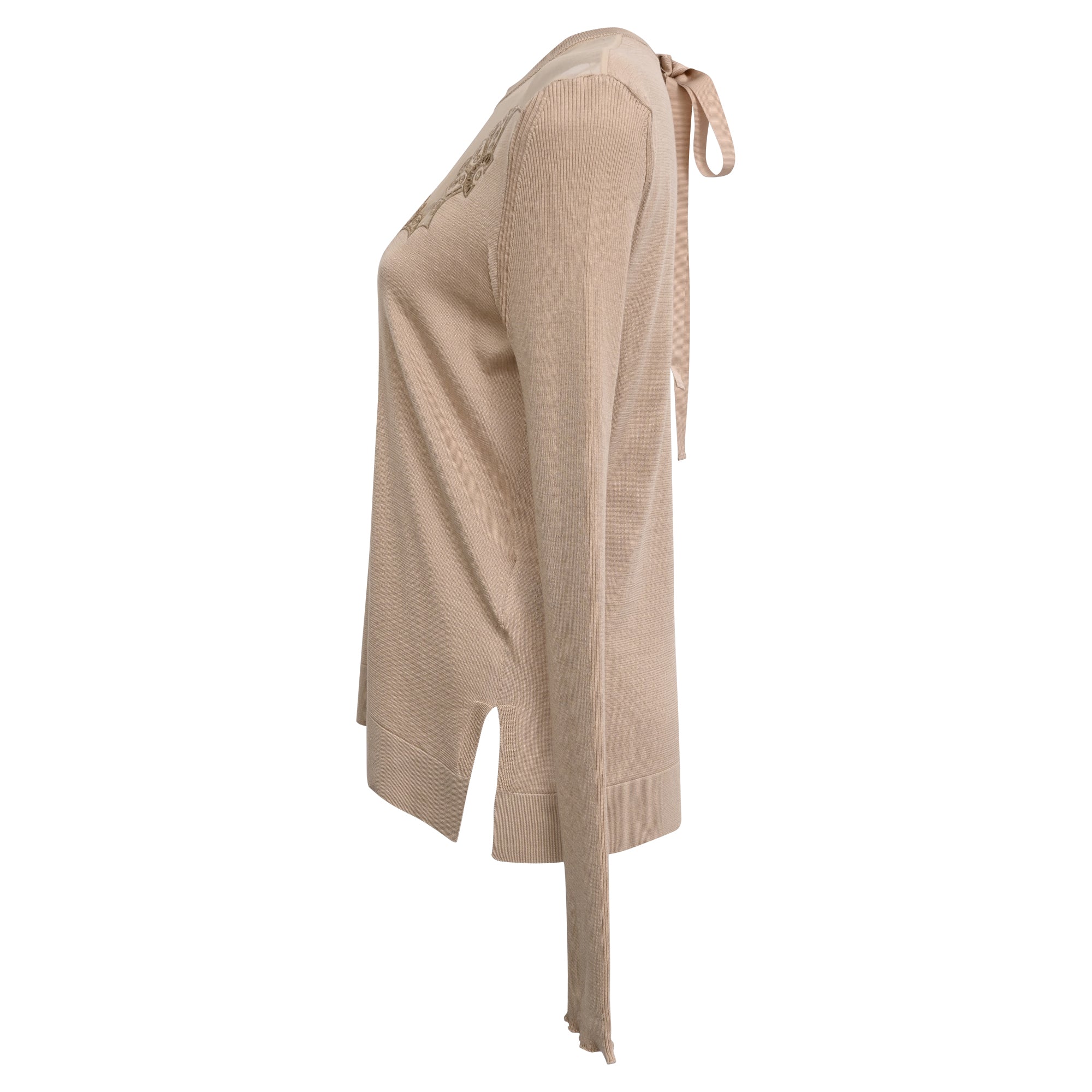 Women's Fendi Sweater in Beige Silk - Image 2