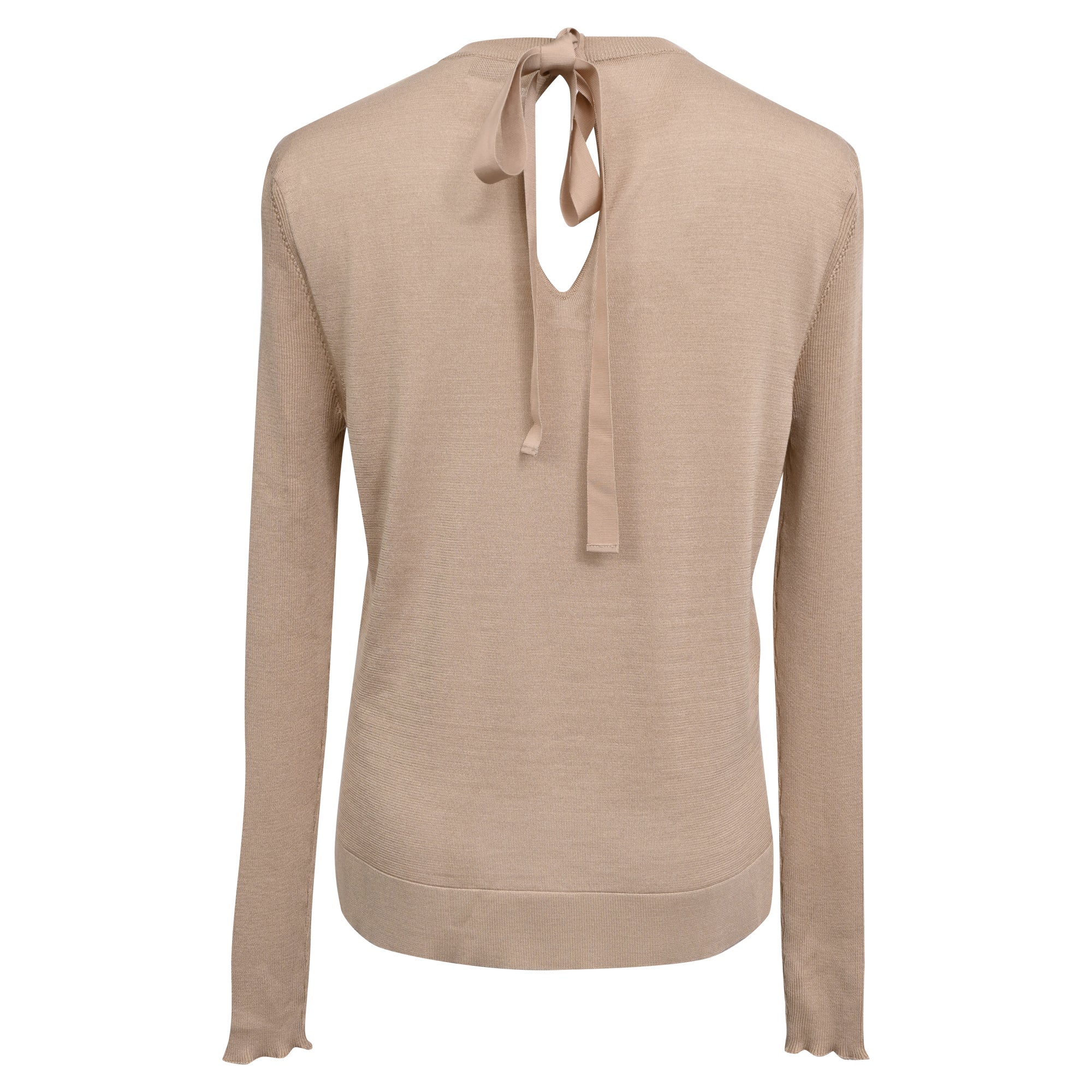 Women's Fendi Sweater in Beige Silk - Image 3