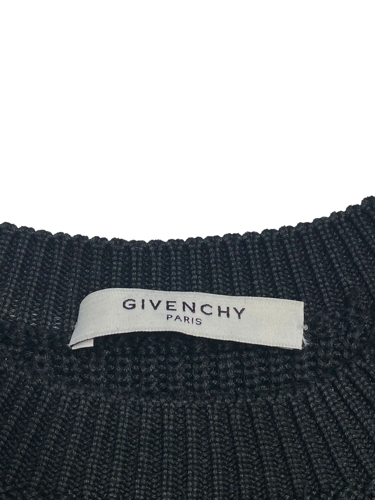 Women's Givenchy Cropped Sweater in Black Cotton - Image 7