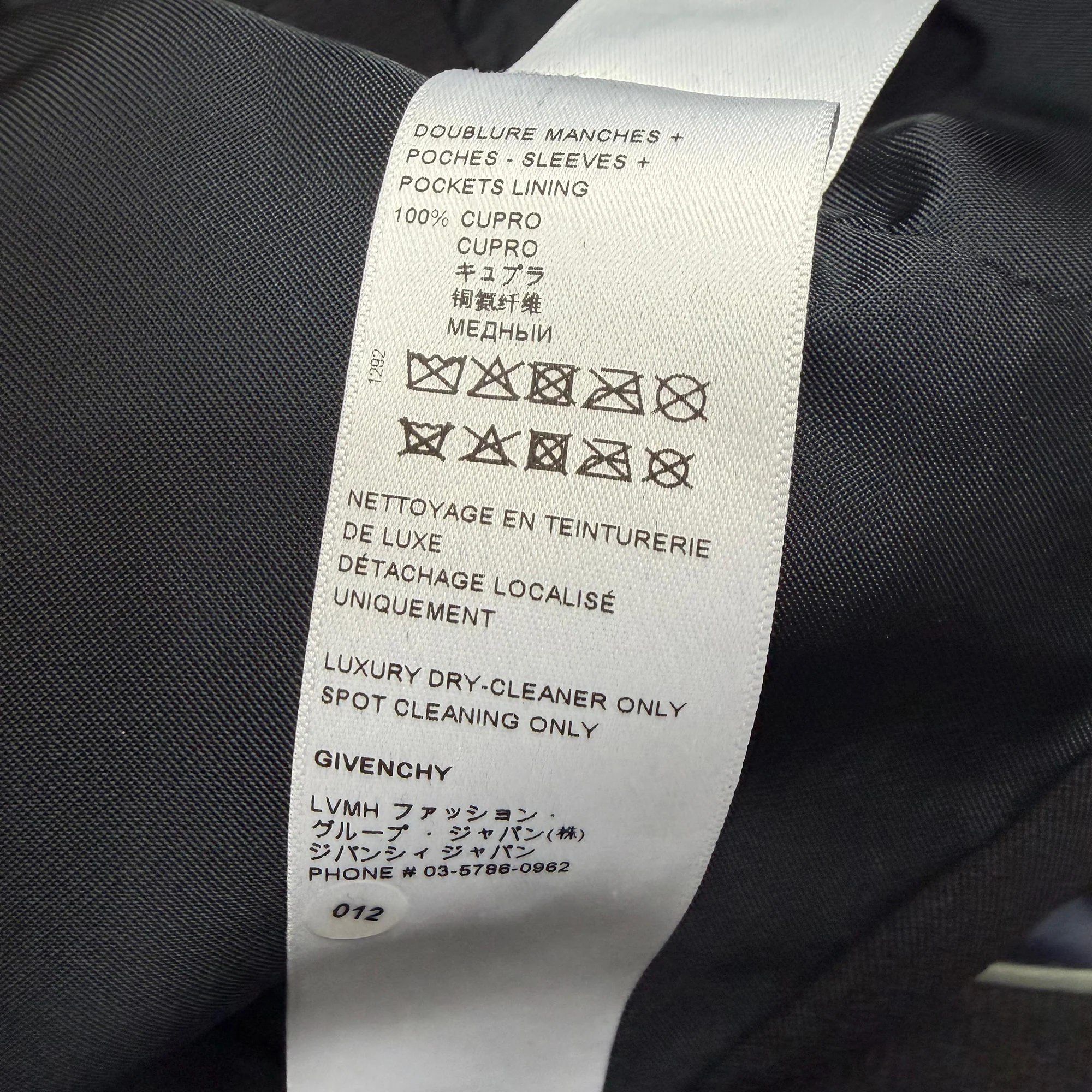 Women's Givenchy Cut-Out Tailored Coat in Black Wool - Image 6