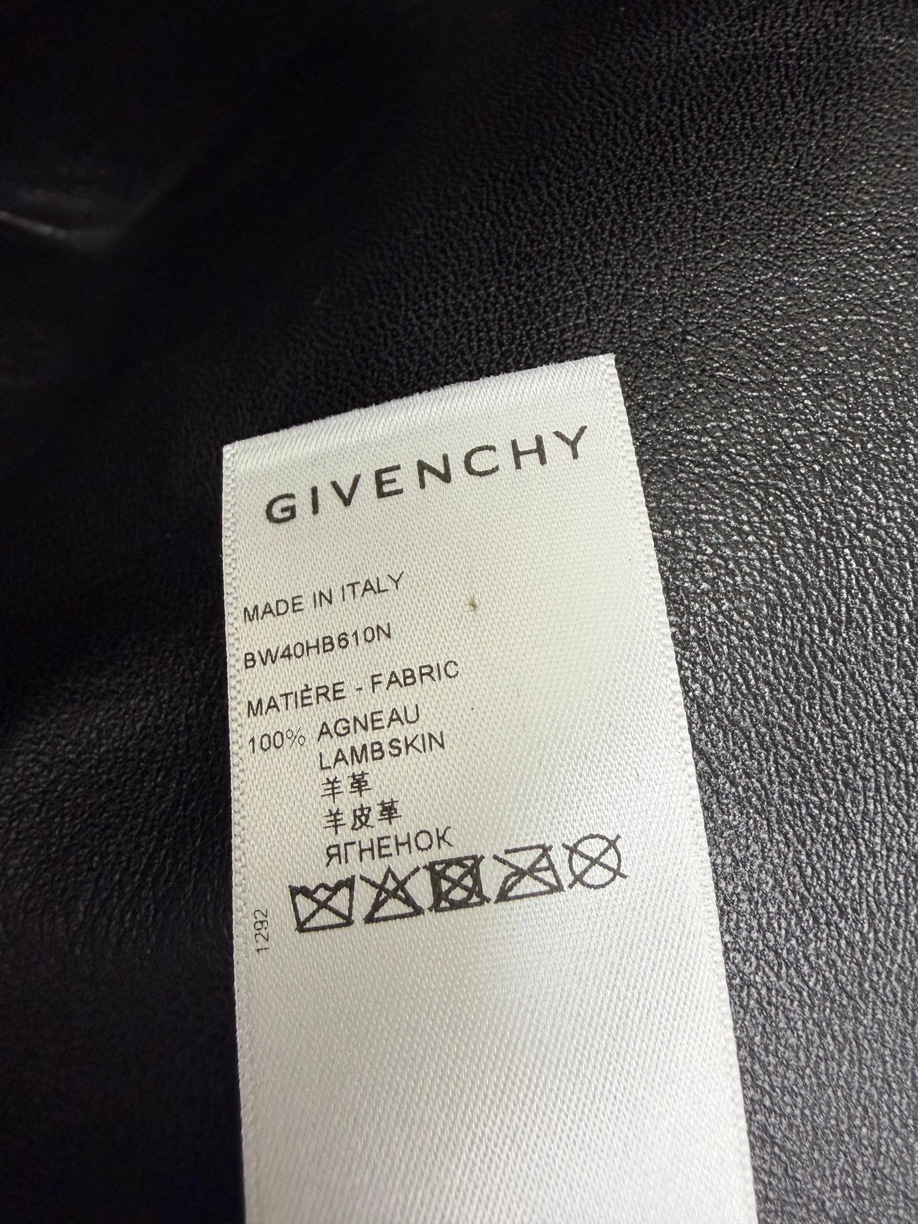 Women's Givenchy Cutout Embossed Skirt in Black Leather - Image 10