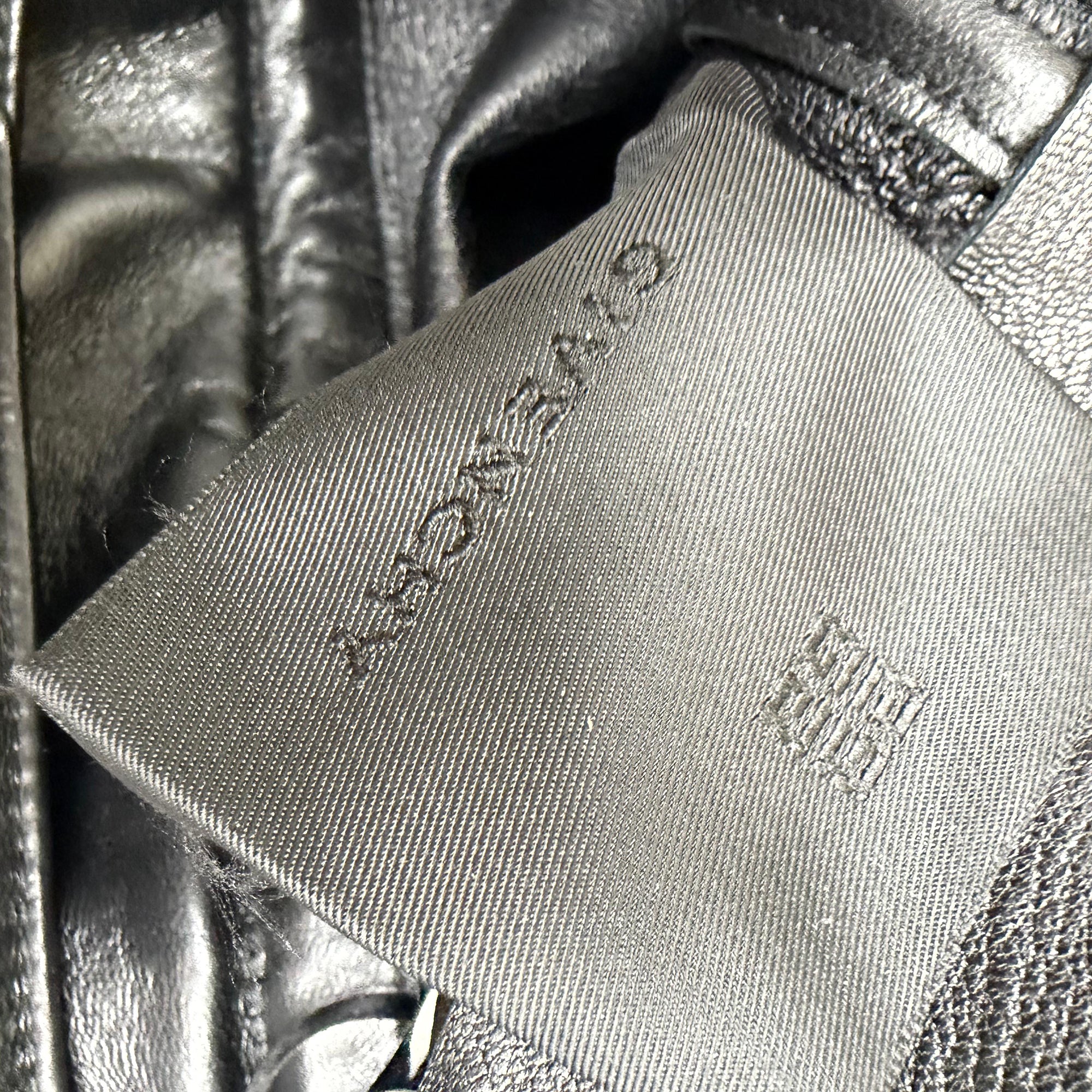 Women's Givenchy Cutout Embossed Skirt in Black Leather - Image 4