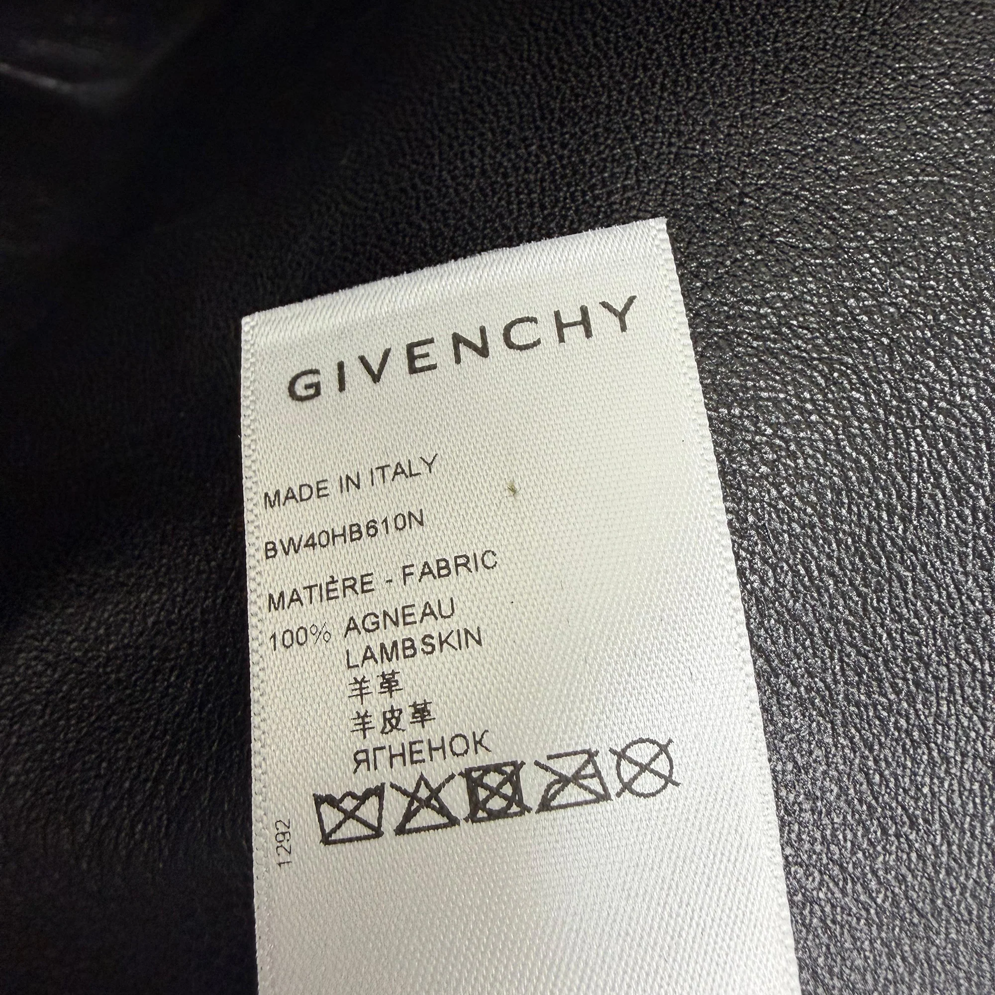 Women's Givenchy Cutout Embossed Skirt in Black Leather - Image 5