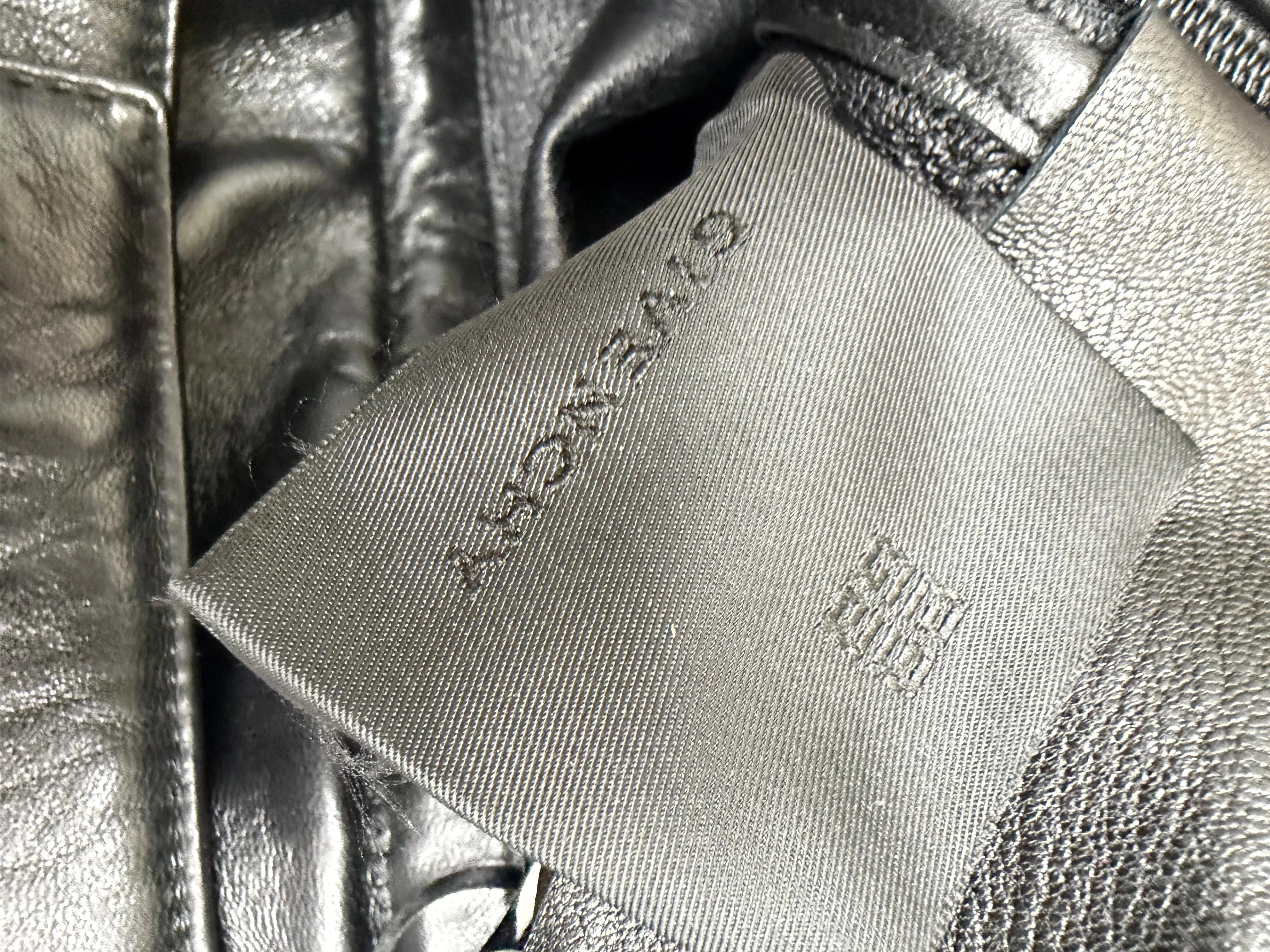 Women's Givenchy Cutout Embossed Skirt in Black Leather - Image 9