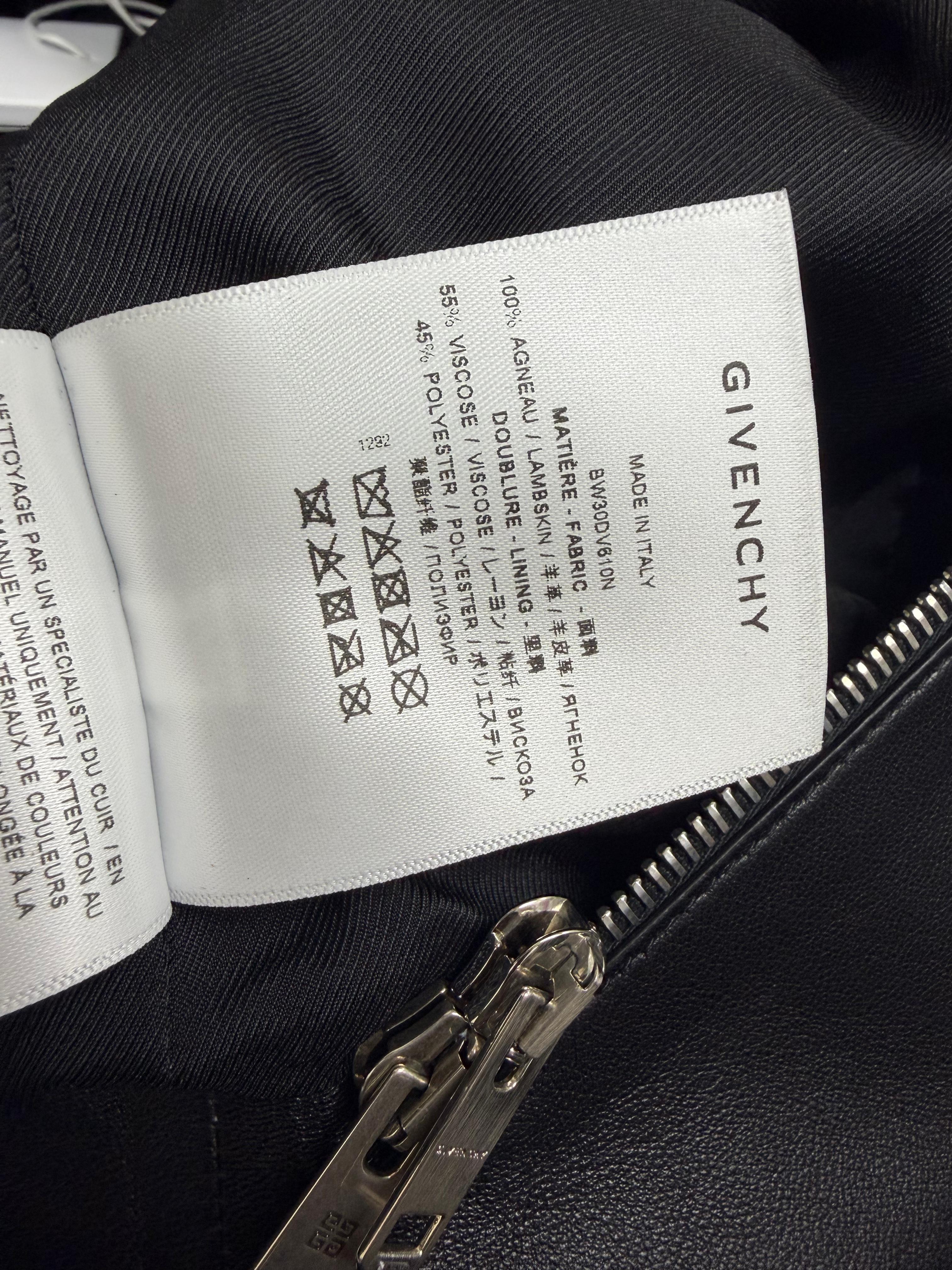 Women's Givenchy Peplum Jacket in Black Leather - Image 10