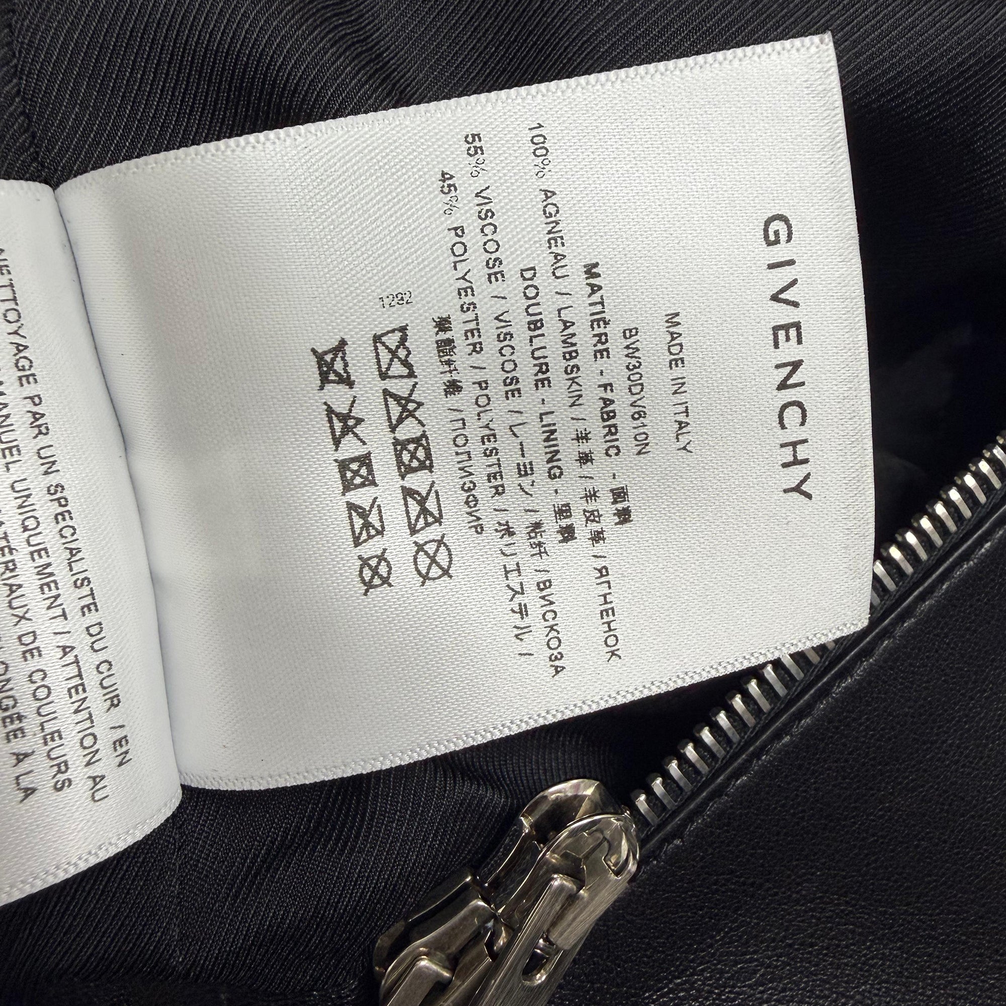 Women's Givenchy Peplum Jacket in Black Leather - Image 5
