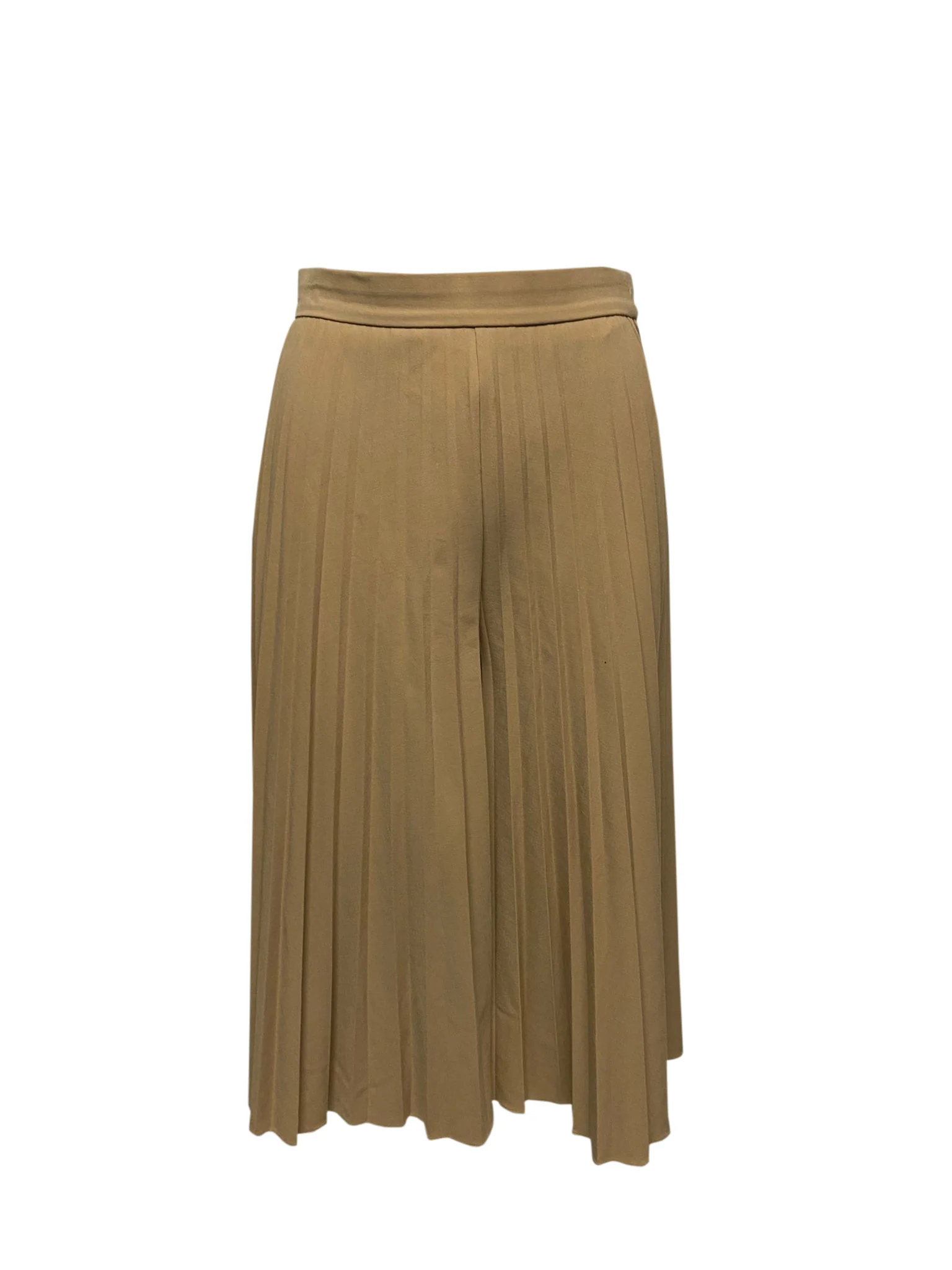 Women's Givenchy Pleated Palazzo Pants in Beige Polyester